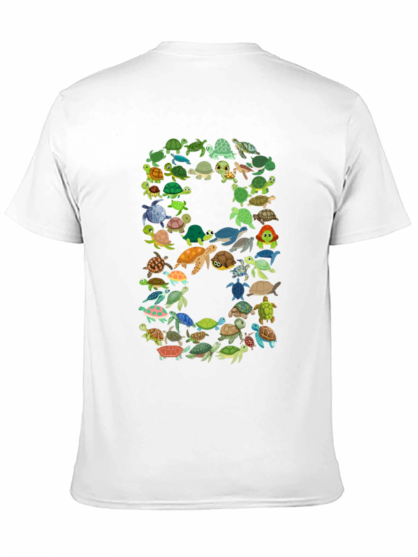 Turtle Number 8 Graphic T-Shirt
