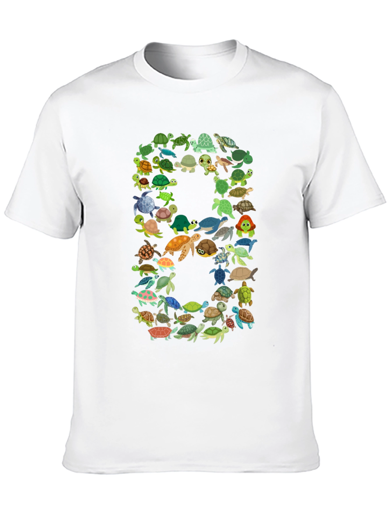 Turtle Number 8 Graphic T-Shirt