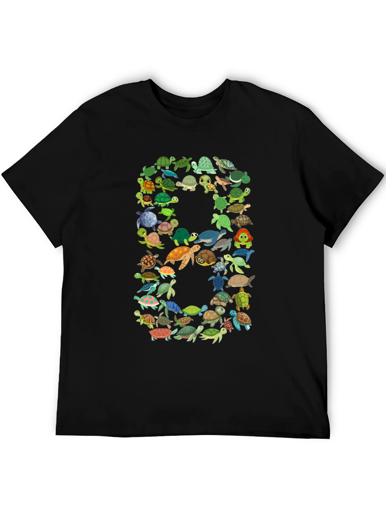 Turtle Number 8 Graphic T-Shirt