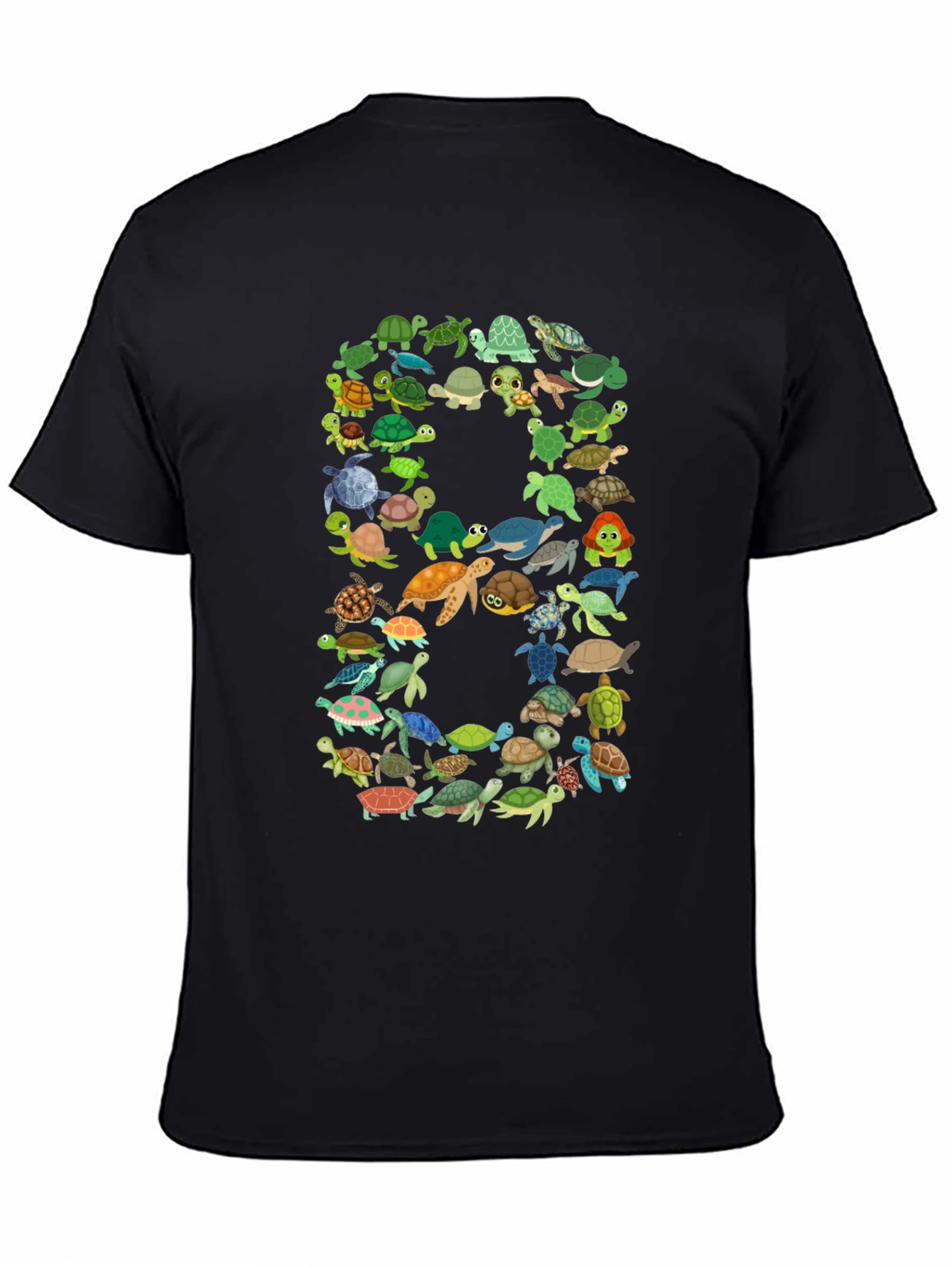 Turtle Number 8 Graphic T-Shirt