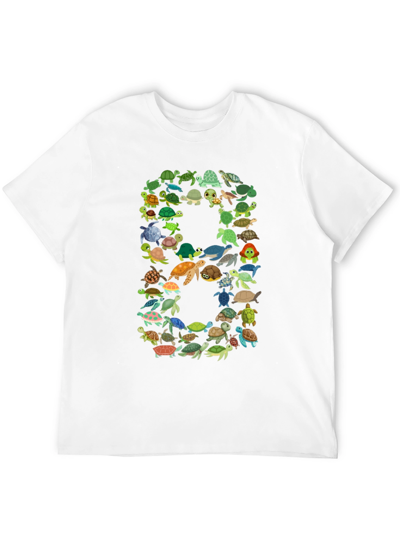 Turtle Number 8 Graphic T-Shirt