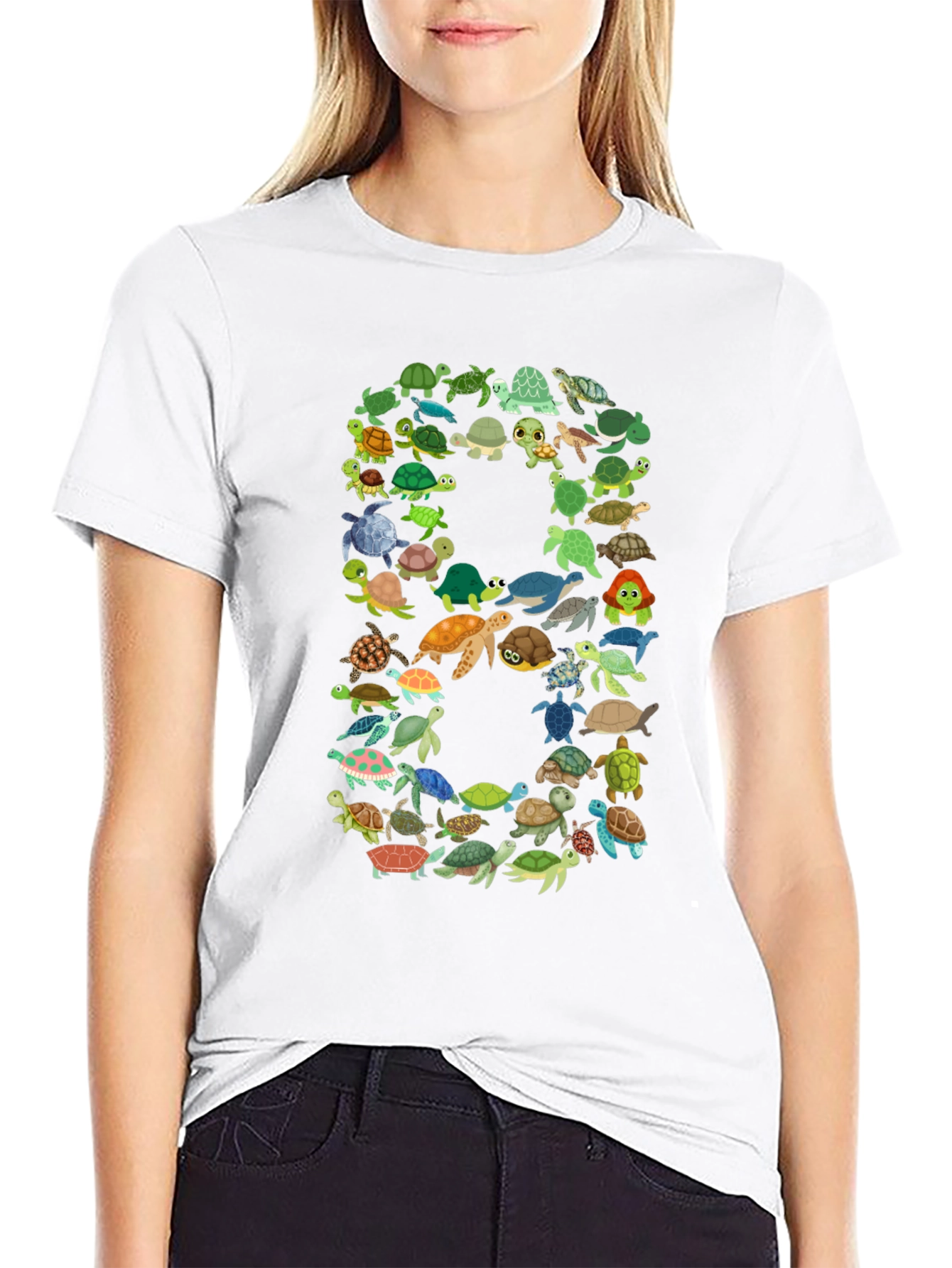 Turtle Number 8 Graphic T-Shirt
