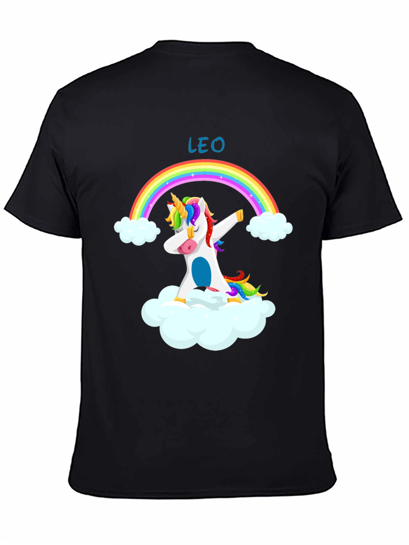 Leo Unicorn Dab Rainbow T-Shirt