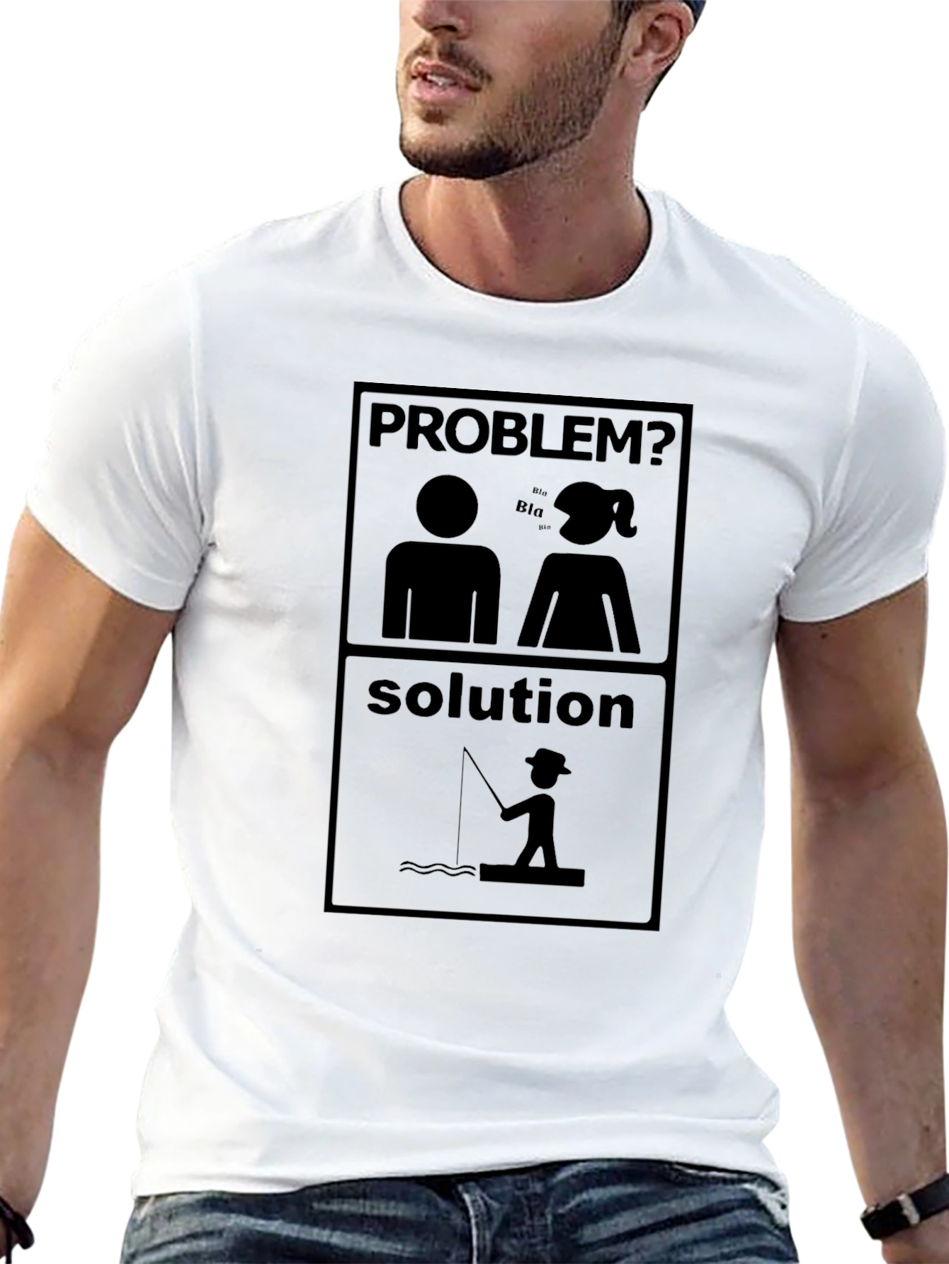 Problem? Solution - Funny Fishing T-Shirt
