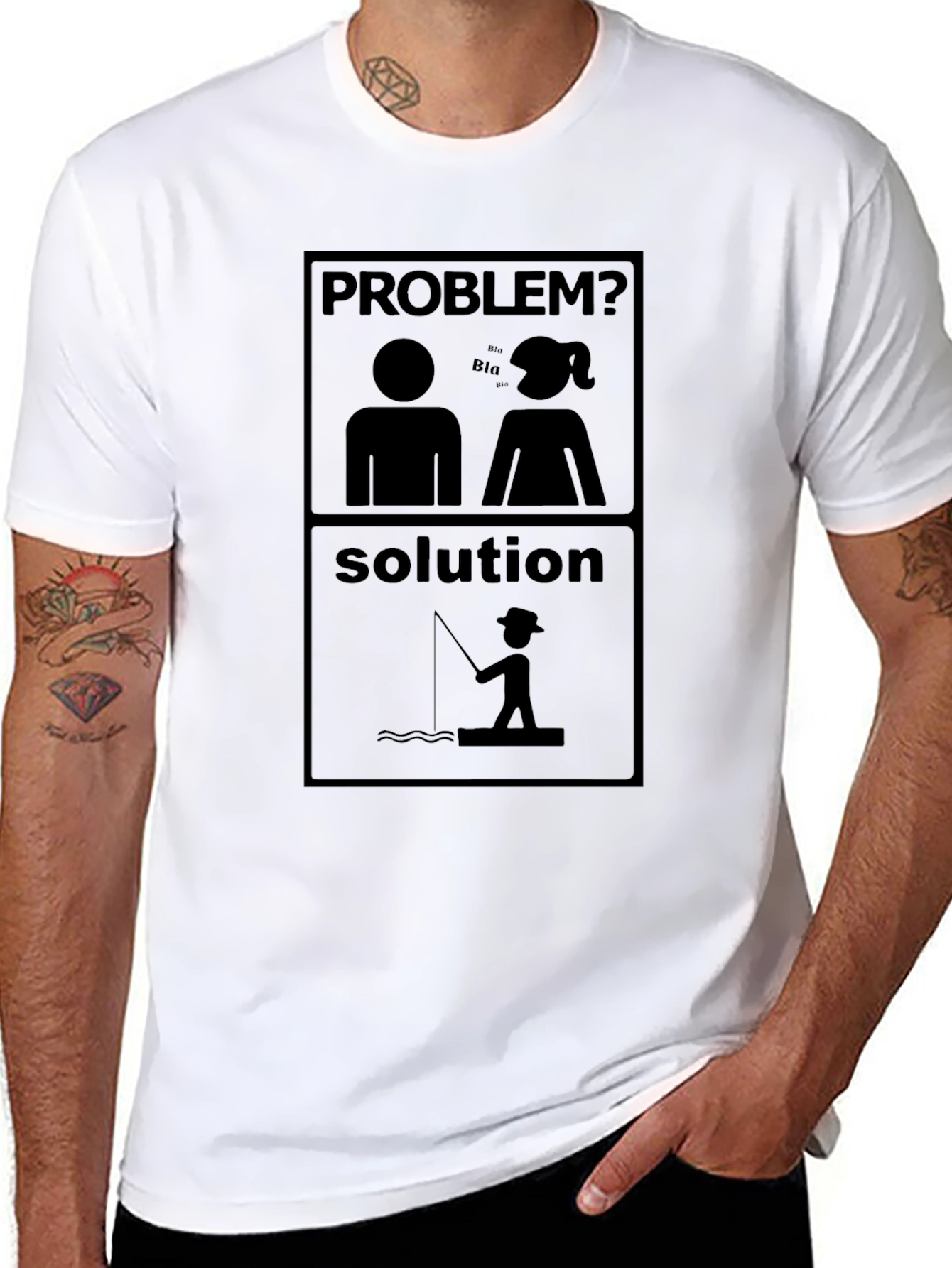 Problem? Solution - Funny Fishing T-Shirt