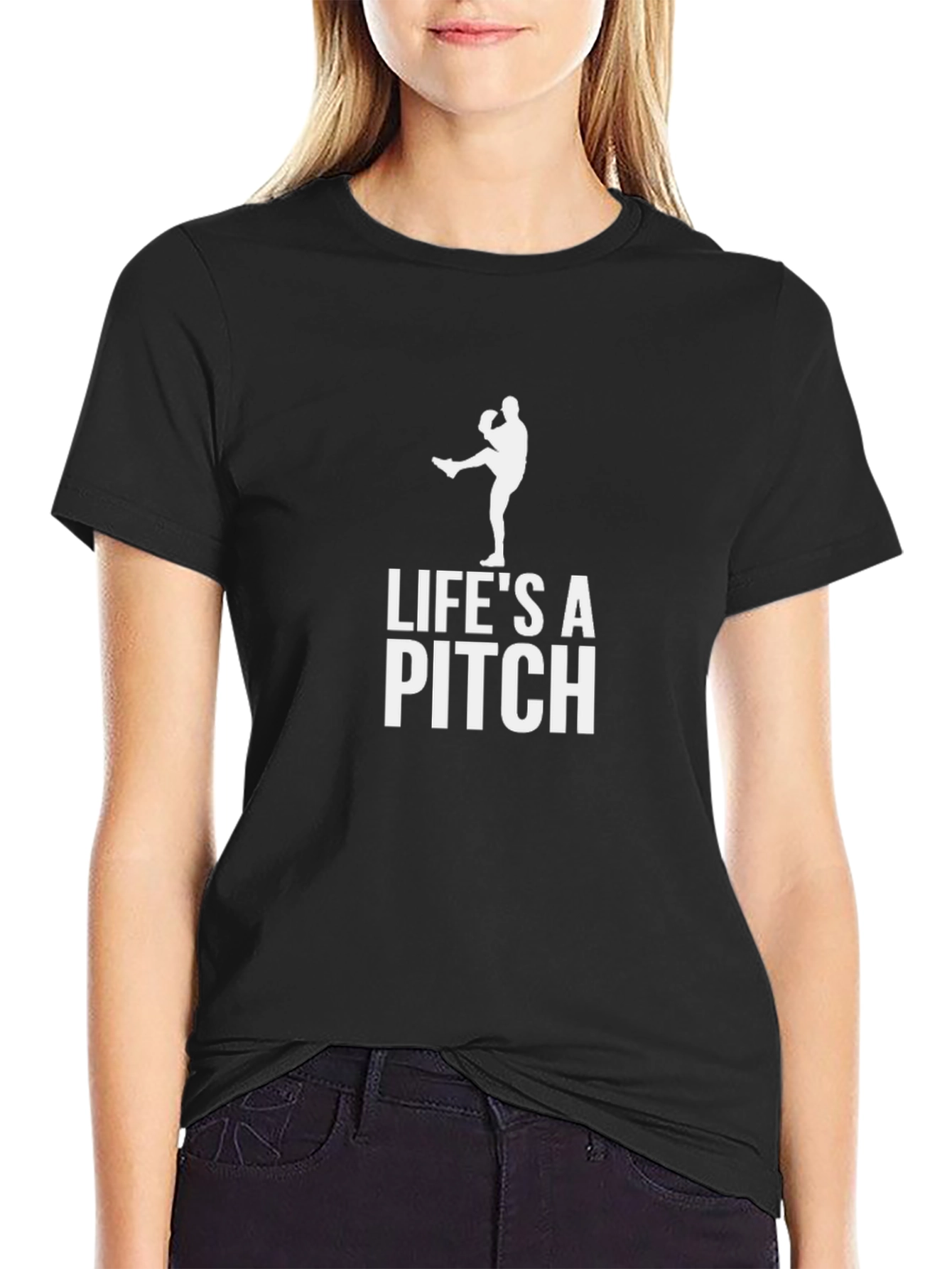 Lifes a Pitch Baseball T-Shirt