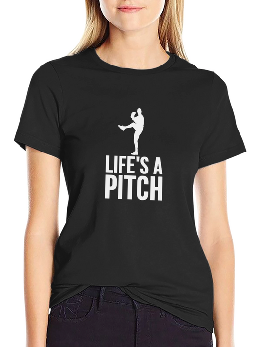 Lifes a Pitch Baseball T-Shirt