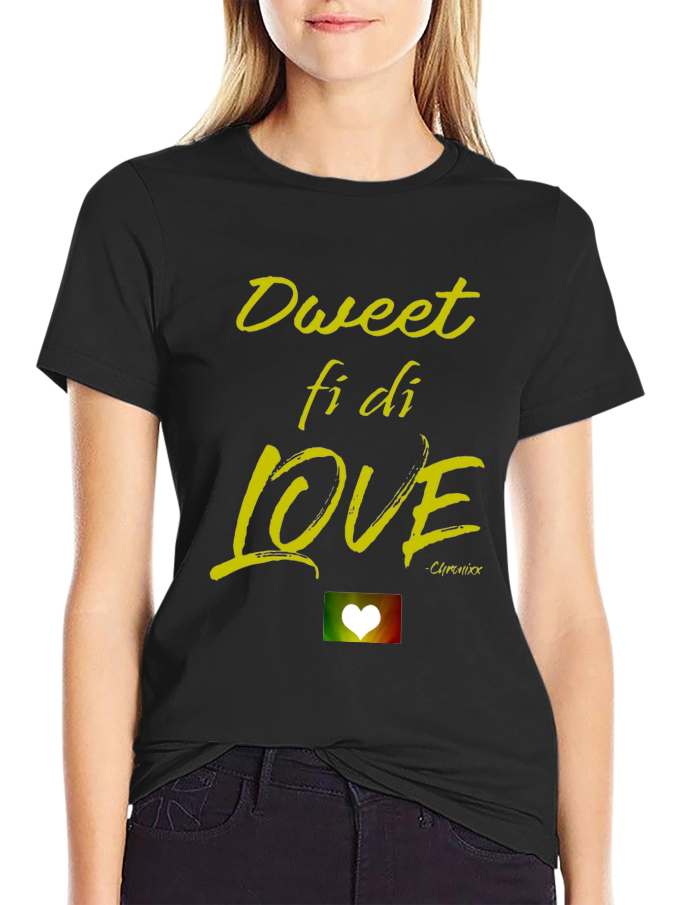 Dweet Fi Di Love T-Shirt - Reggae Inspired Design