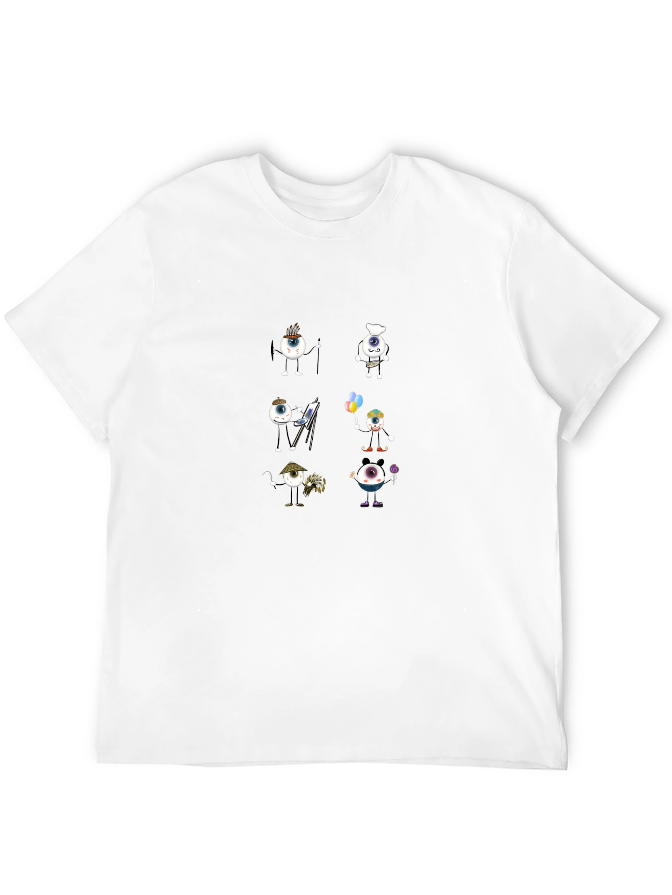 Eye Character Black Graphic T-Shirt