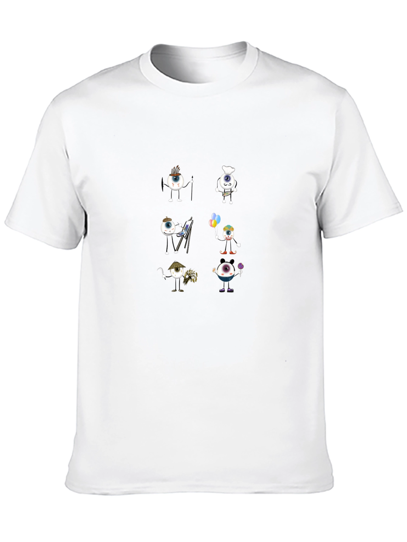 Eye Character Black Graphic T-Shirt