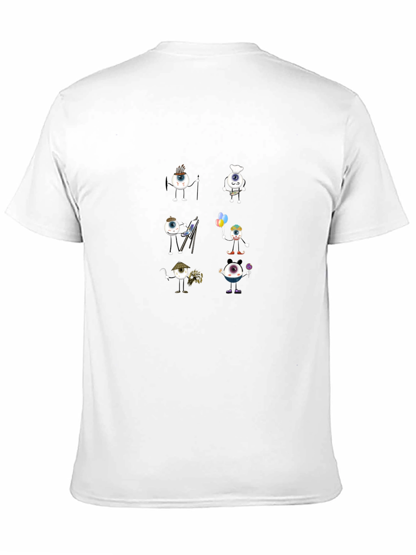 Eye Character Black Graphic T-Shirt