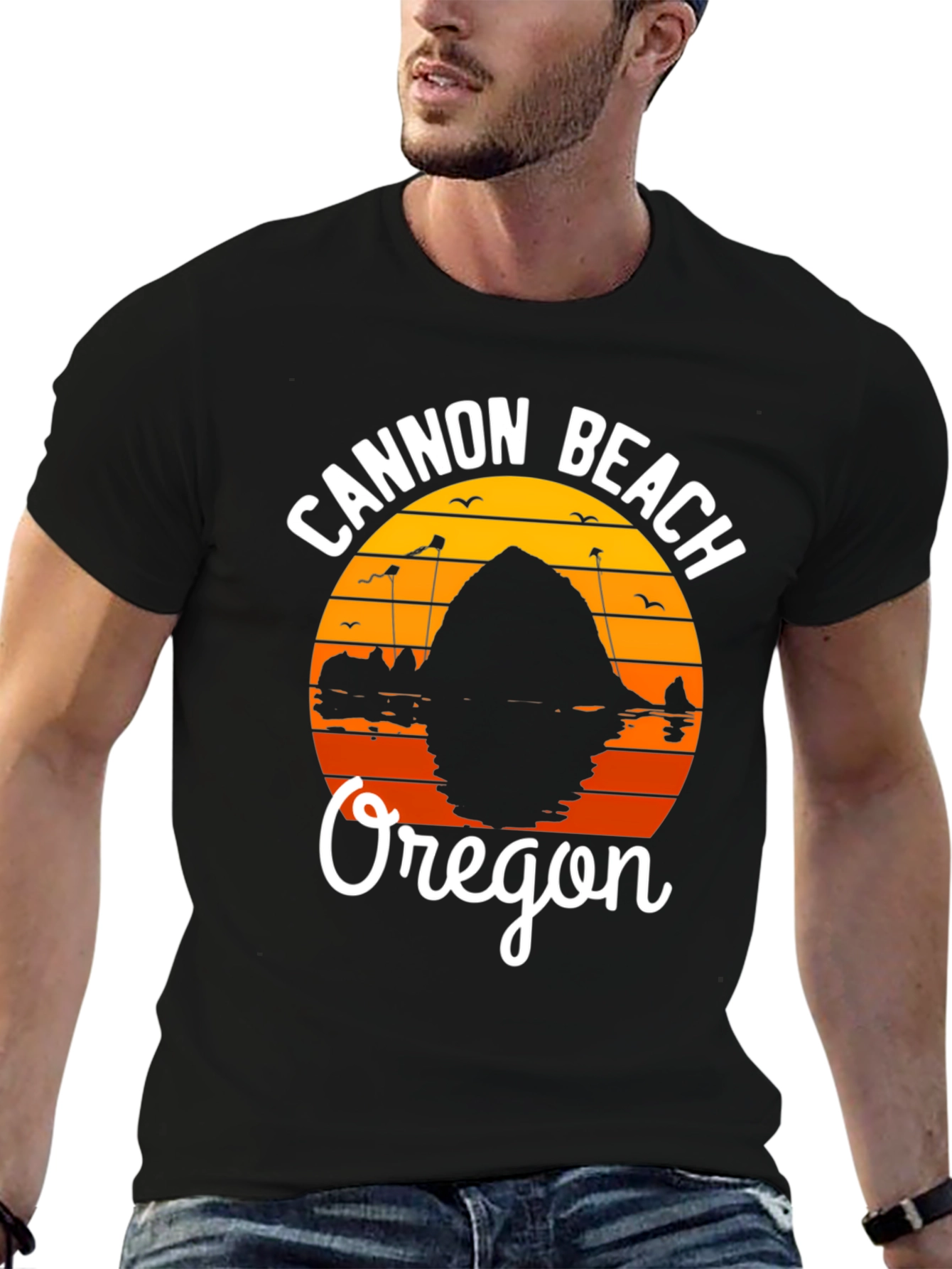 Cannon Beach Oregon Graphic T-Shirt
