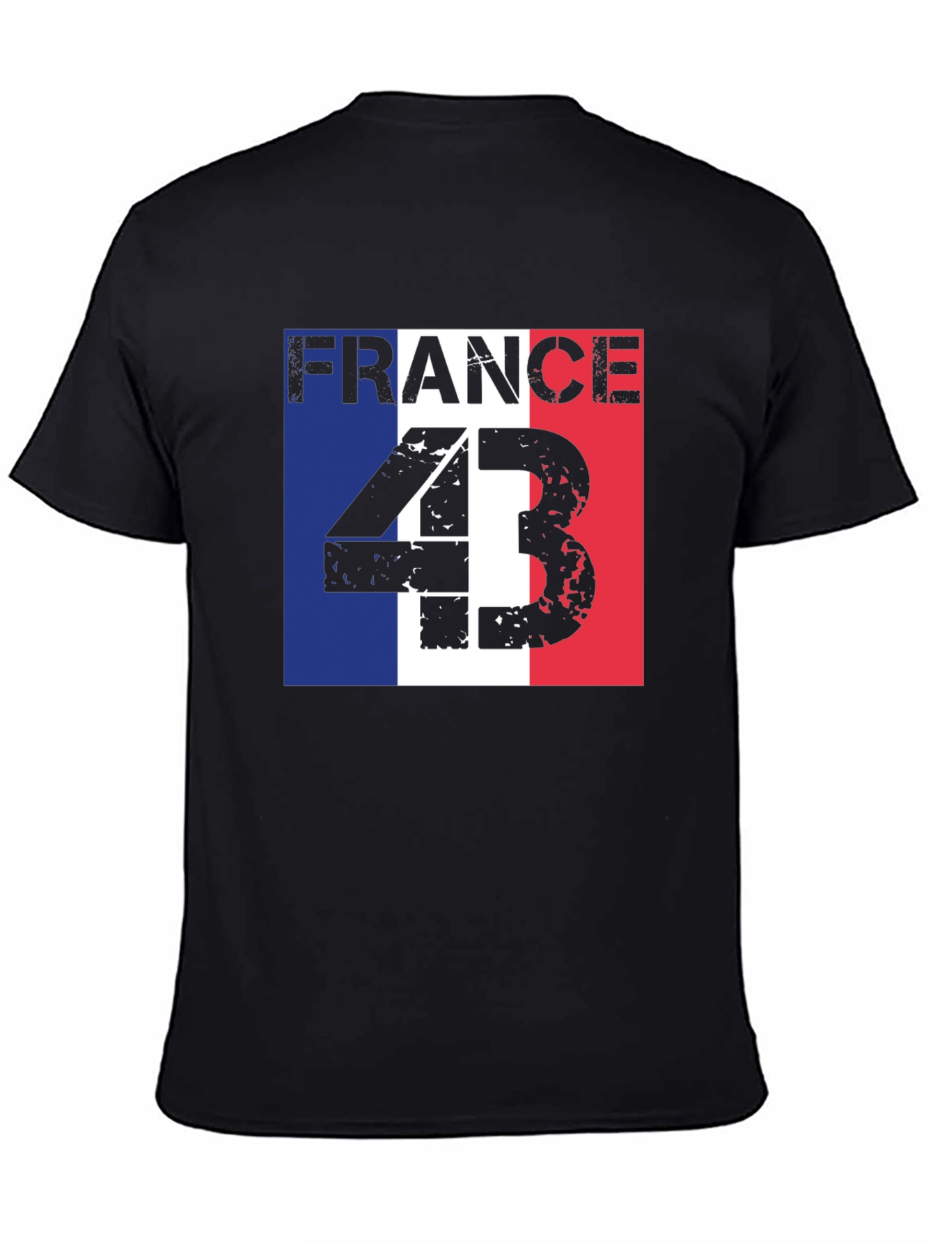 France 43 T-Shirt - Distressed Graphic Tee
