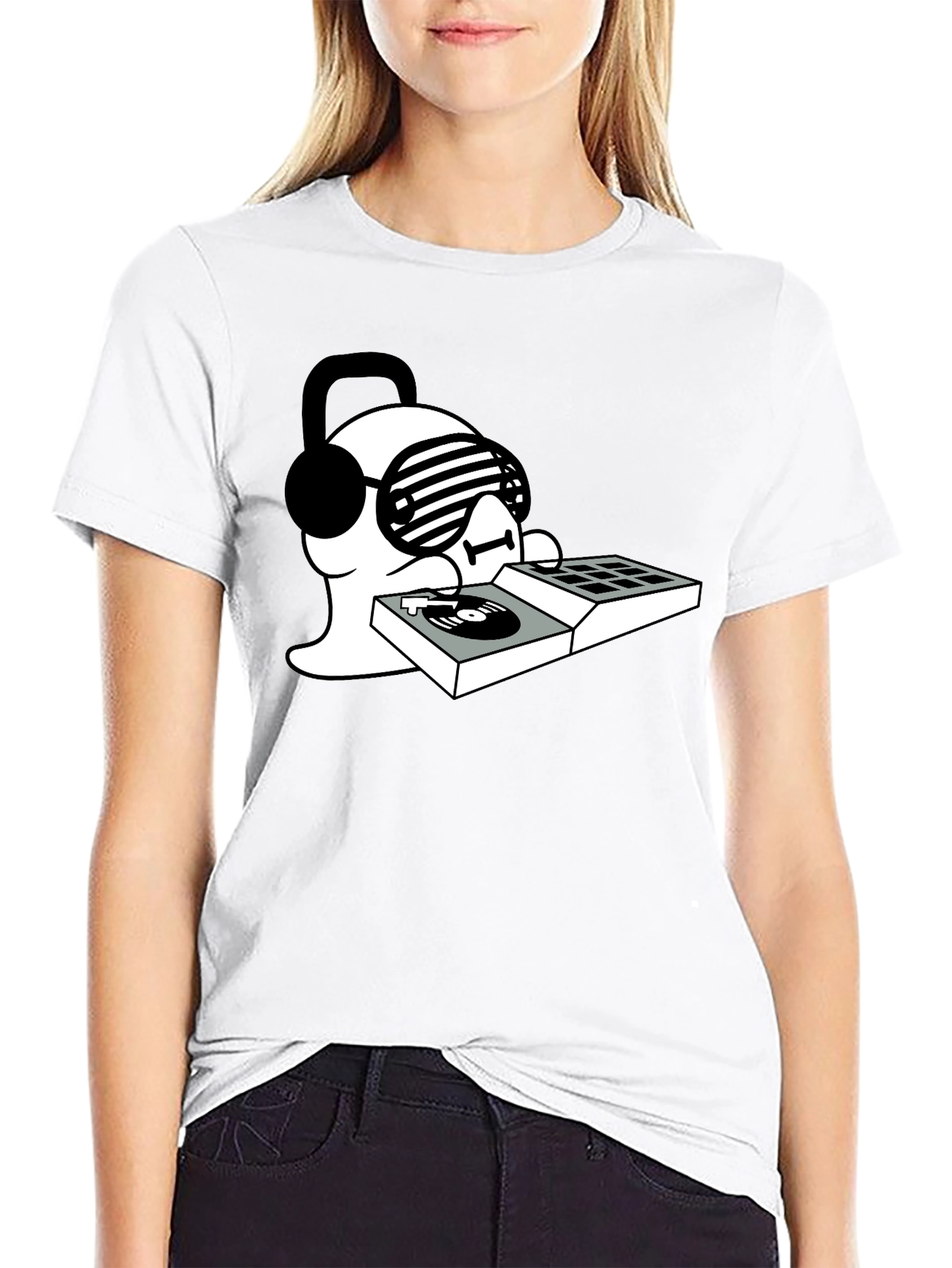 DJ Ghost T-Shirt - Black Graphic Tee
