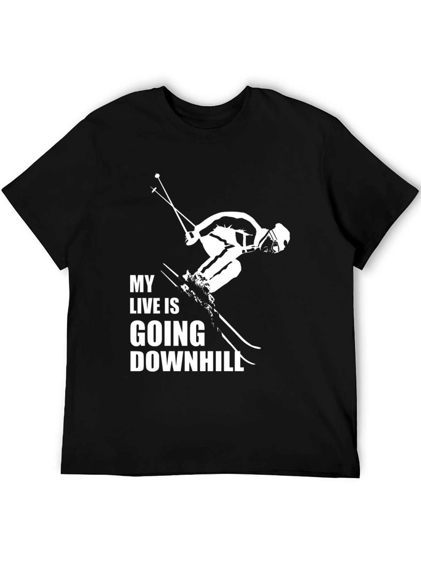 My Life is Going Downhill Ski T-Shirt