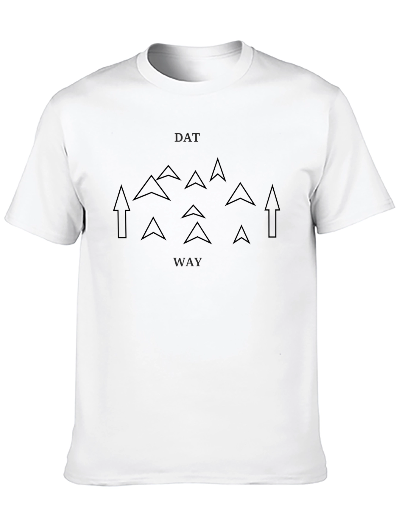 Dat Way Arrow Graphic Tee - Modern Streetwear Shirt