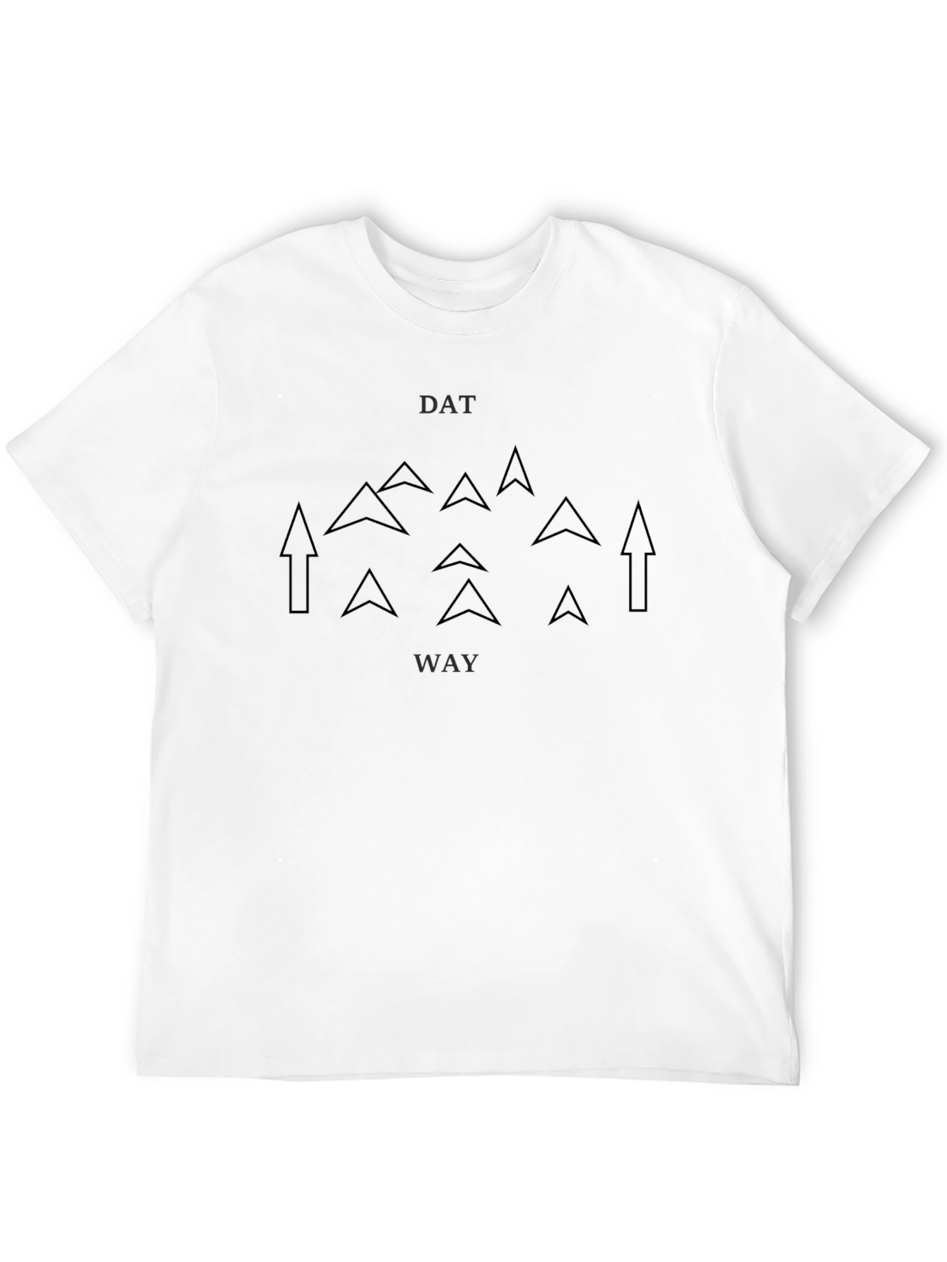 Dat Way Arrow Graphic Tee - Modern Streetwear Shirt