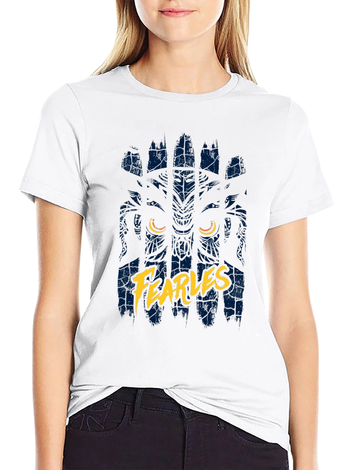 Fearless Lion Graphic T-Shirt - Black