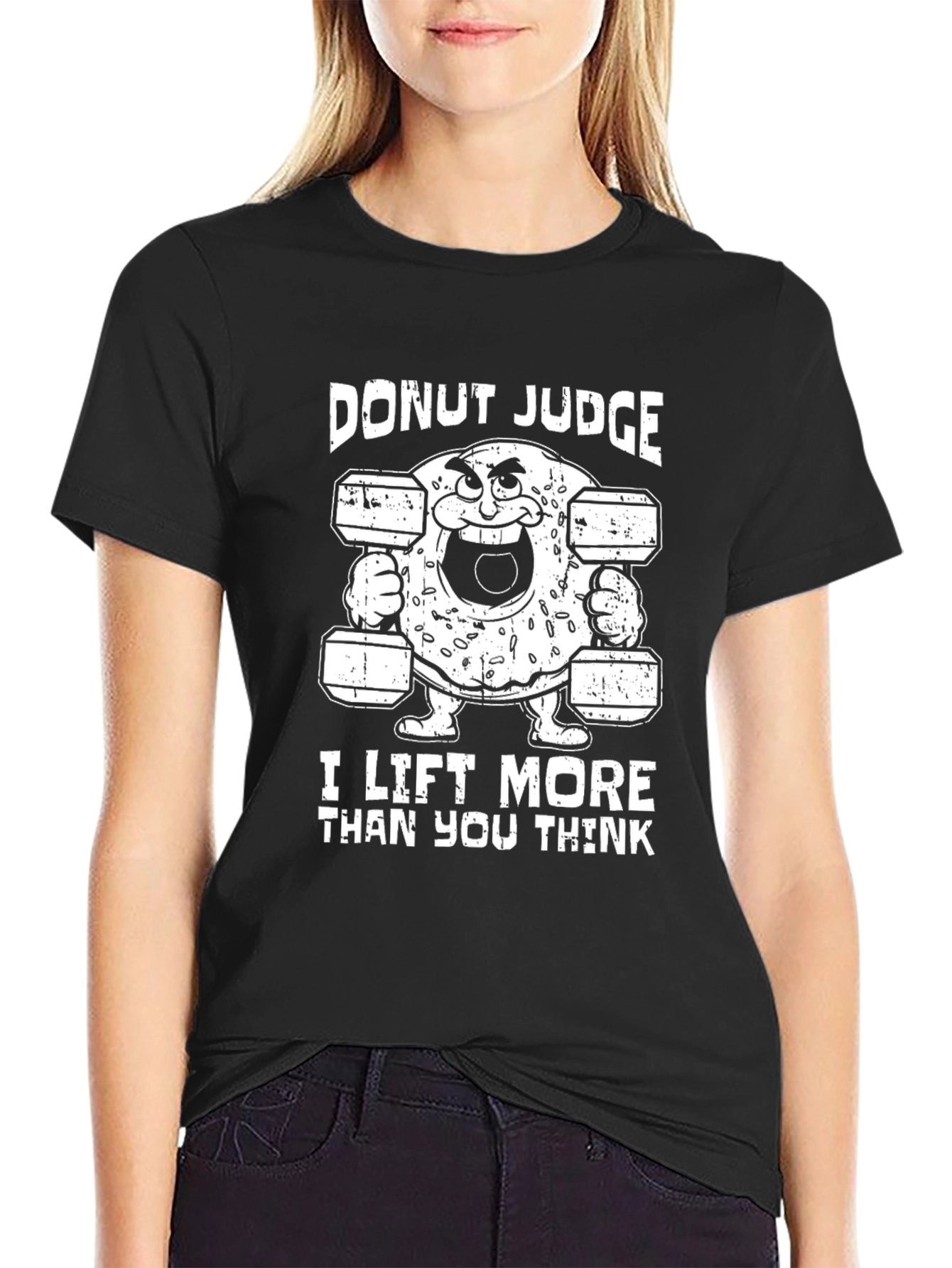 Donut Judge I Lift More Funny T-Shirt