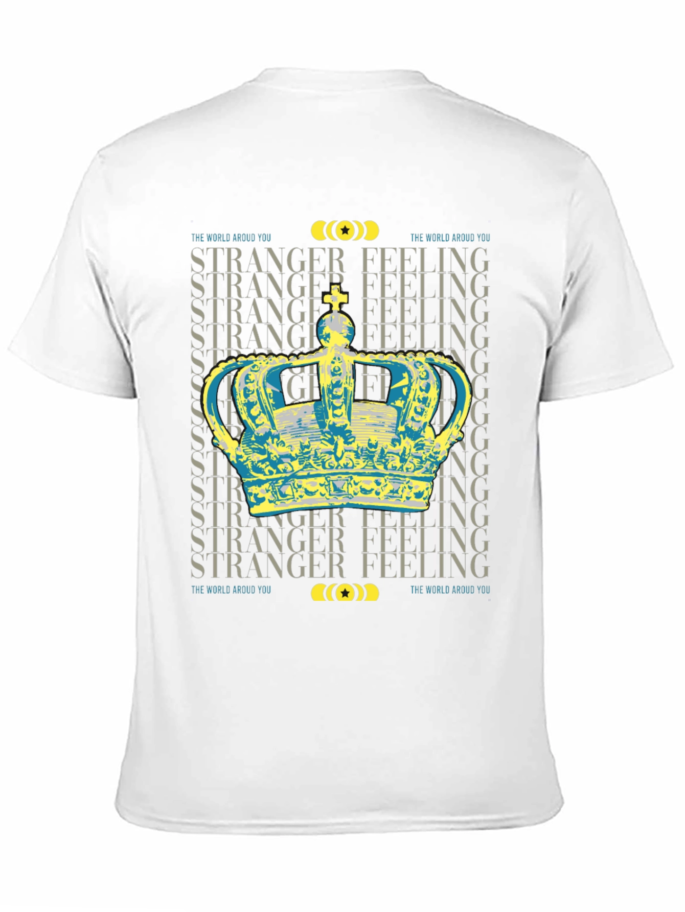 Stranger Feeling Crown Graphic Black T-Shirt