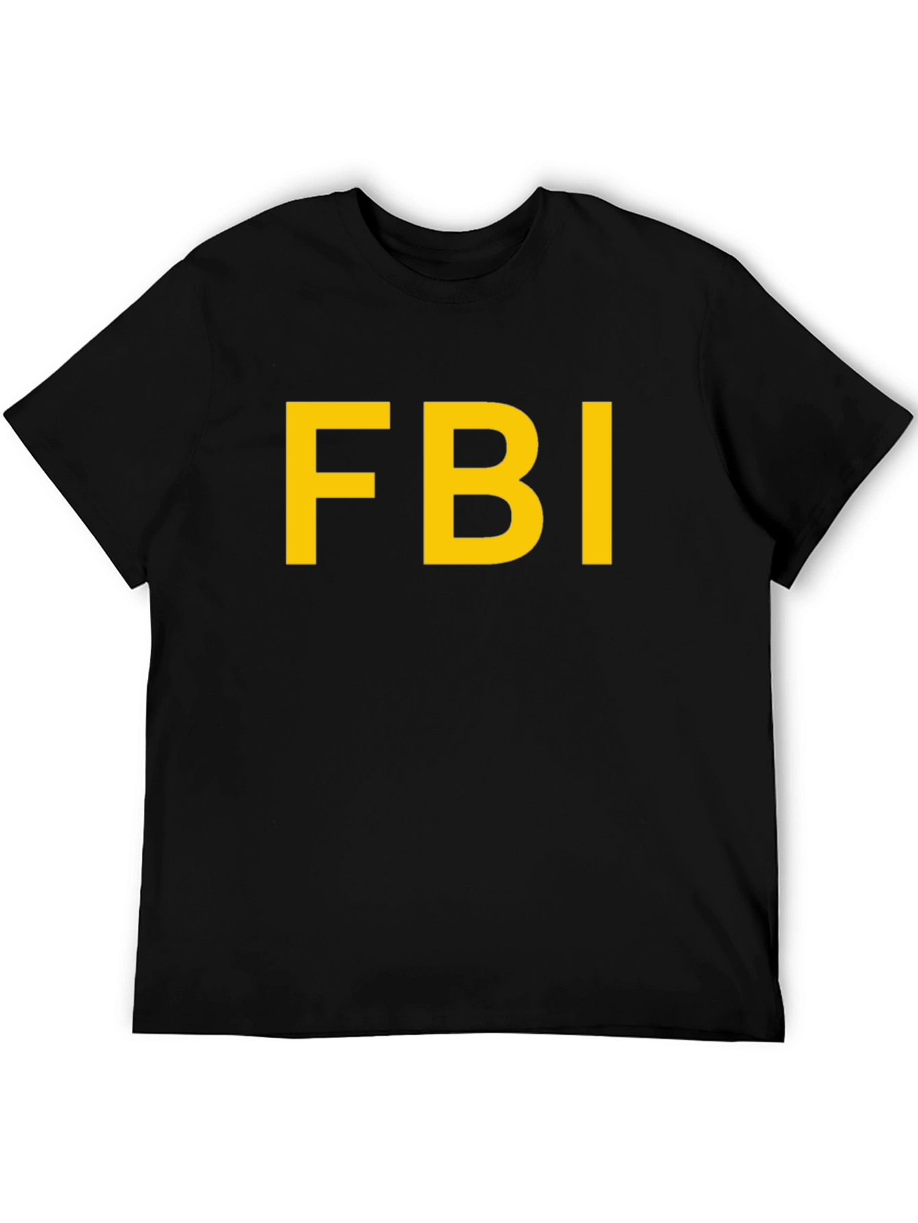 FBI T-Shirt - Bold Yellow Print