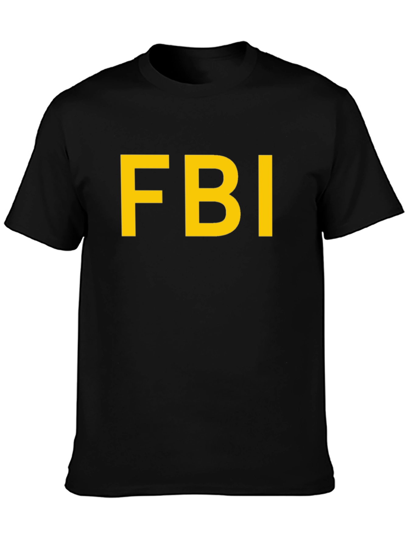 FBI T-Shirt - Bold Yellow Print