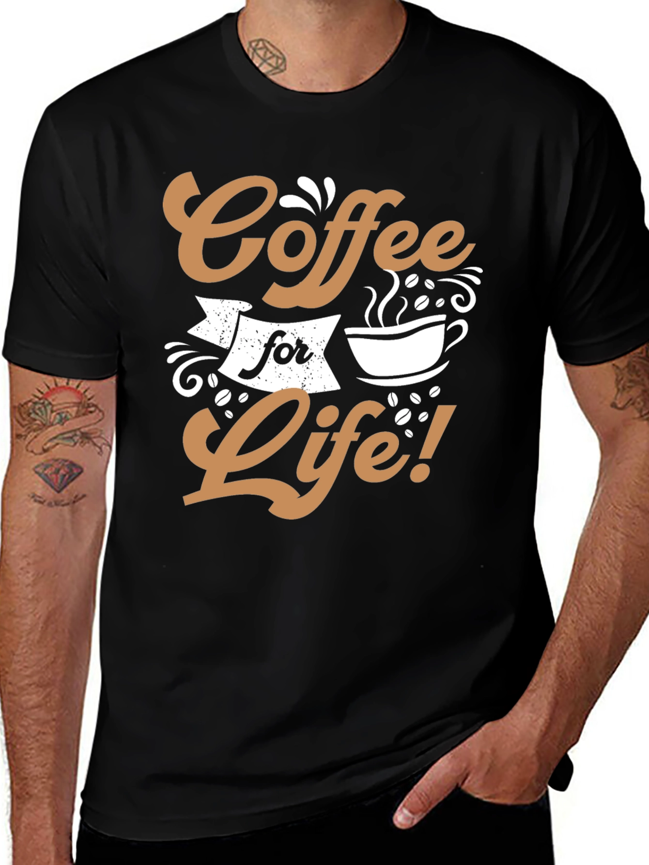Coffee for Life Graphic Tee - Black