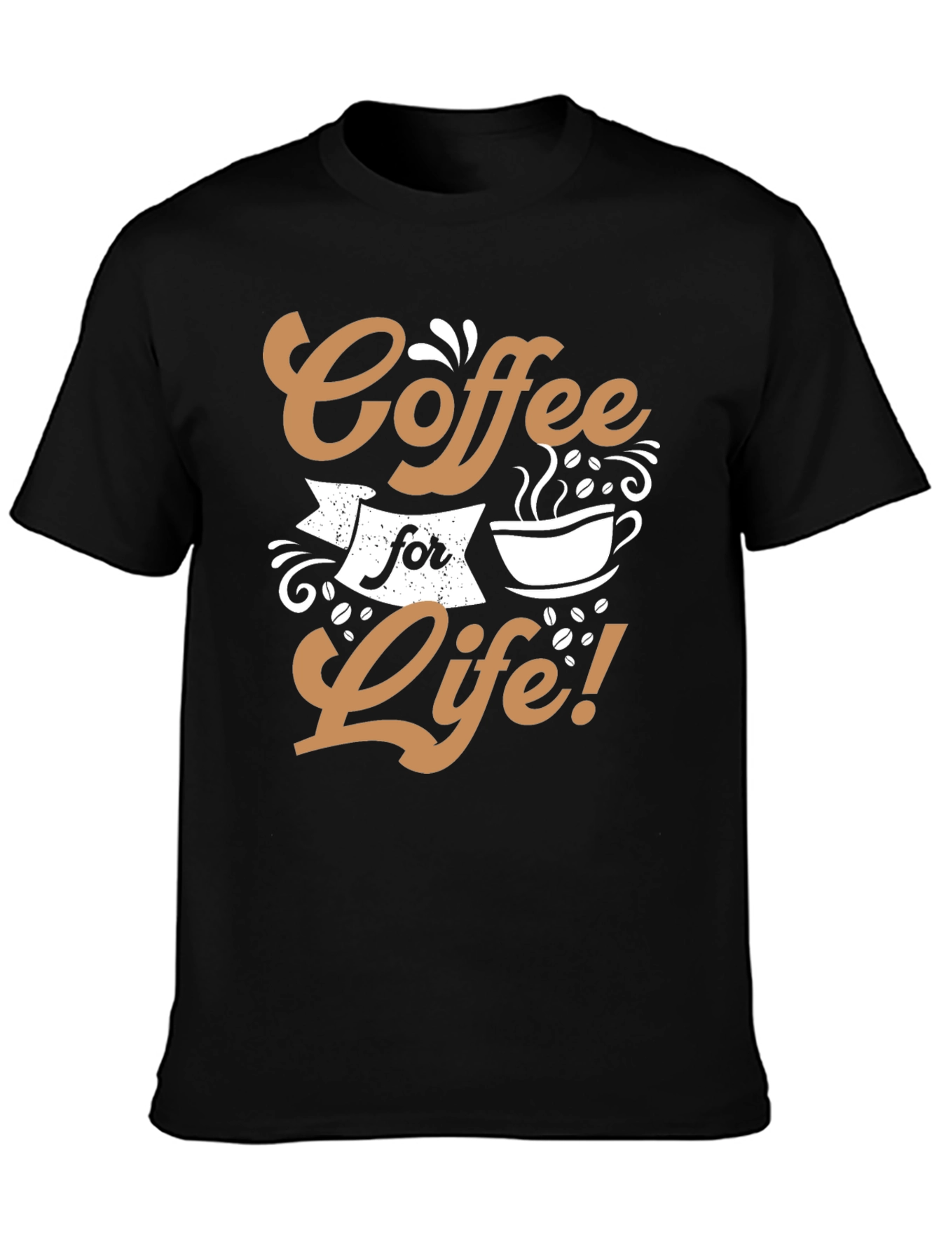 Coffee for Life Graphic Tee - Black