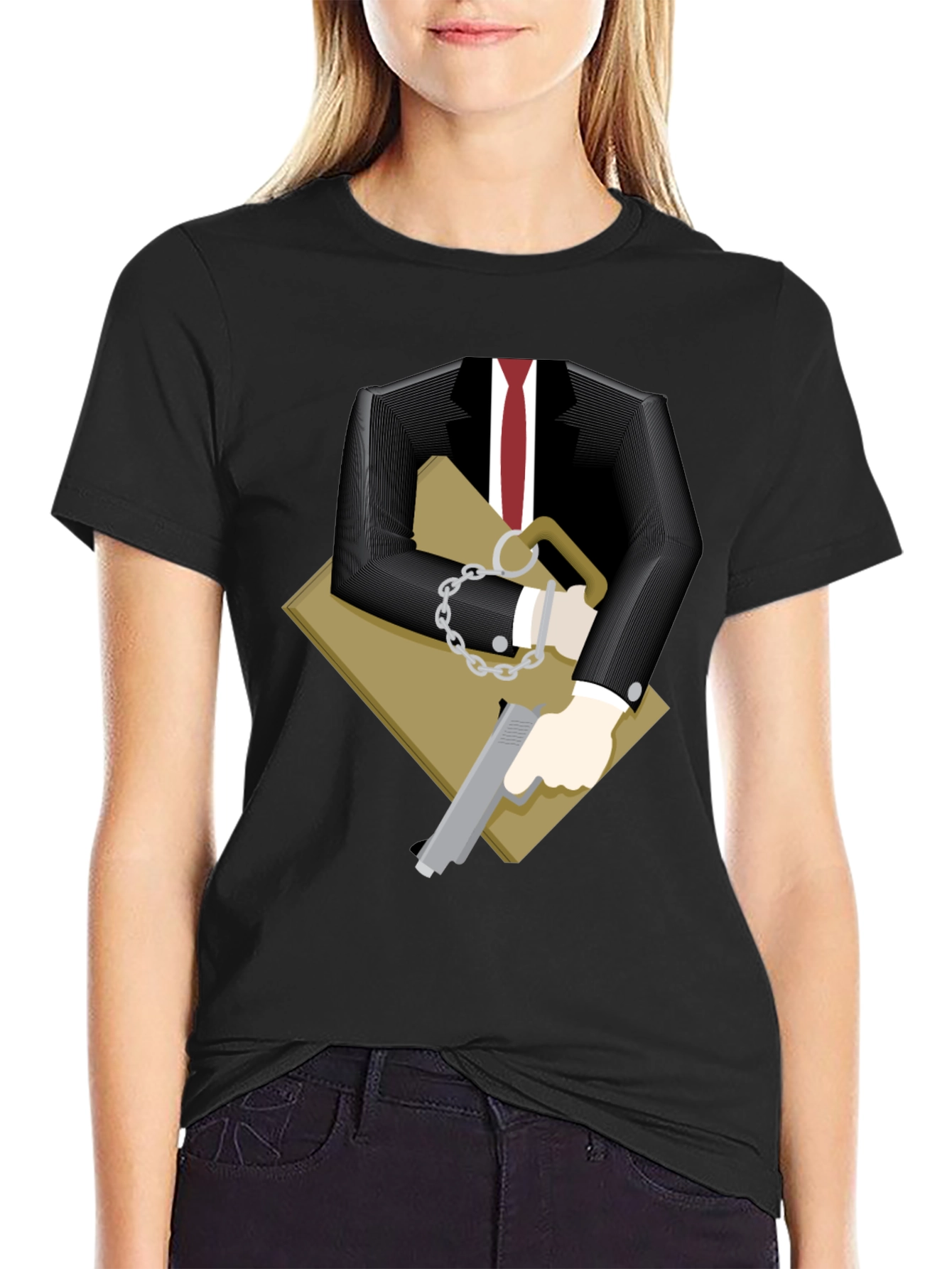 Suit & Briefcase Graphic T-Shirt