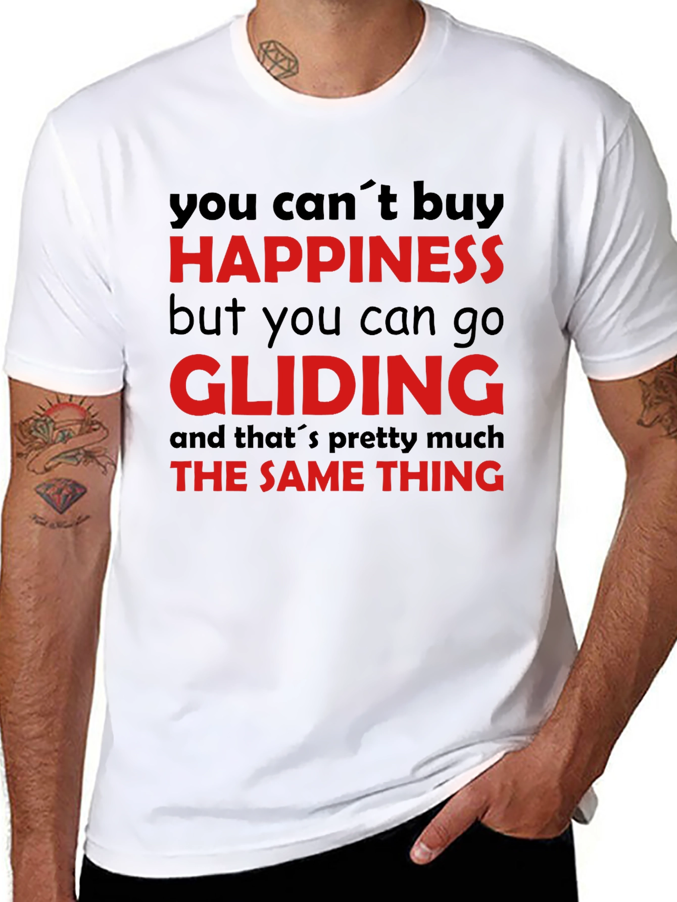 Happiness Gliding T-Shirt - Unique Design