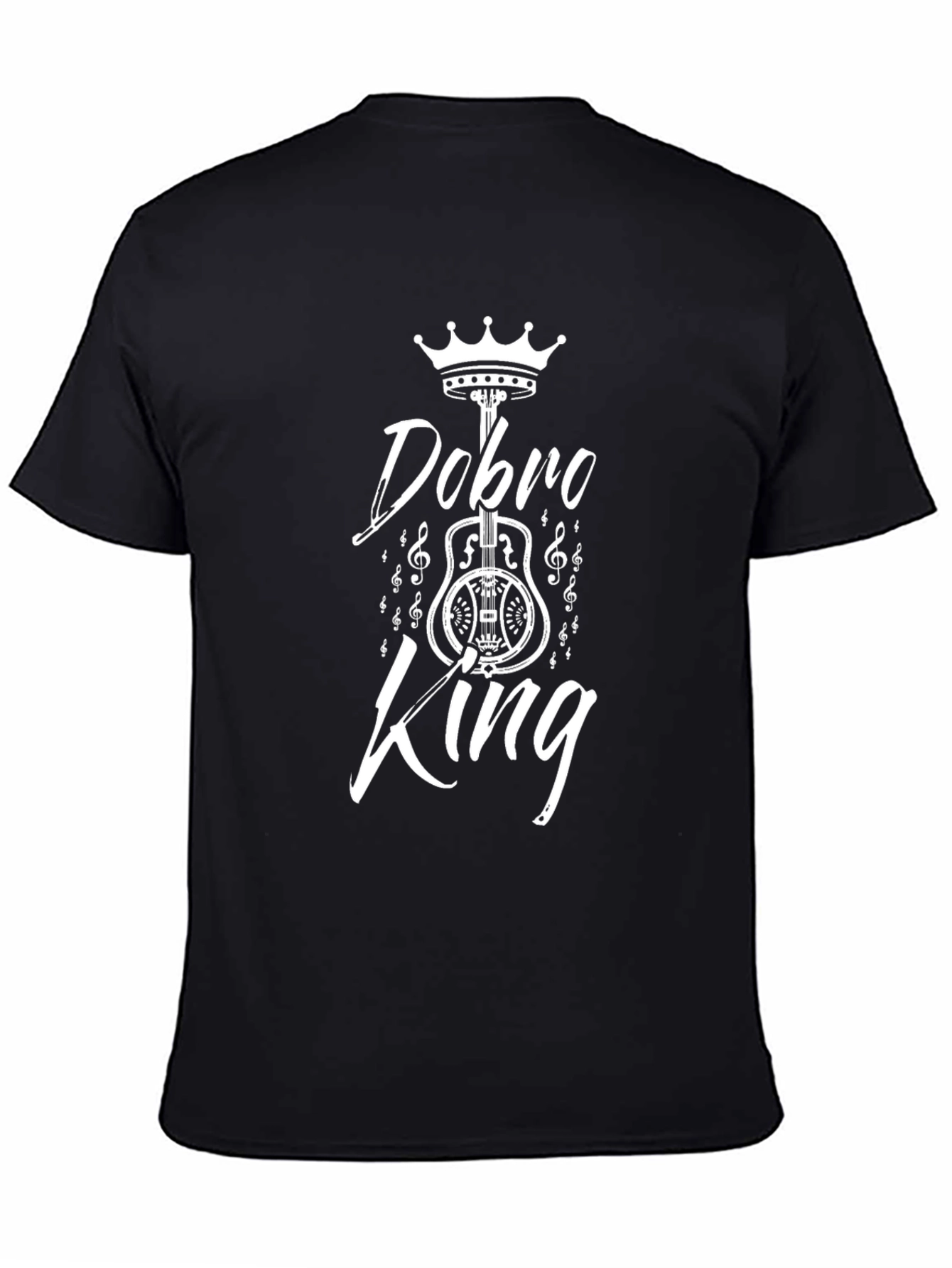 Dobro King Black T-Shirt - Music Lovers Tee