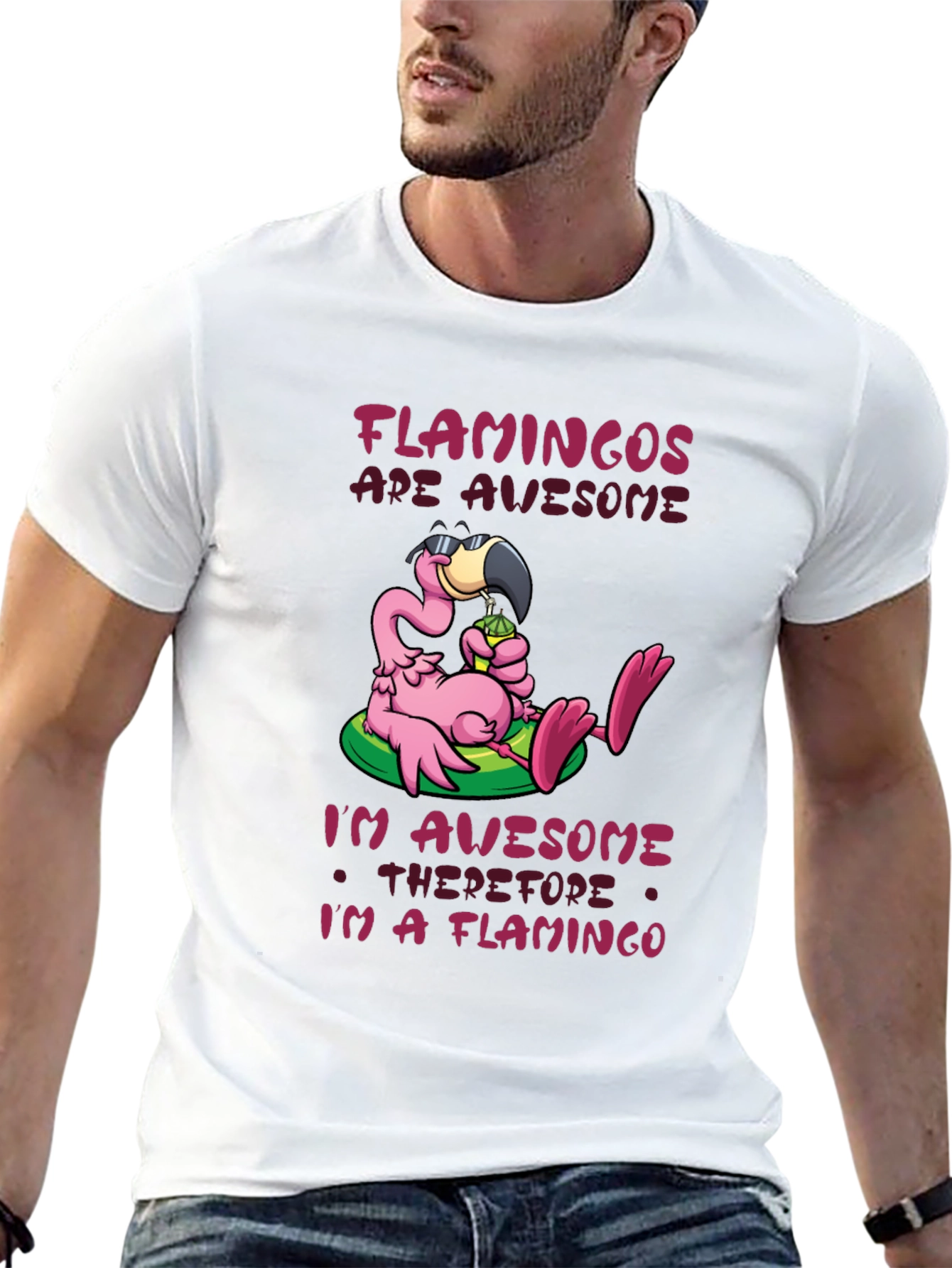 Funny Flamingo Graphic T-Shirt