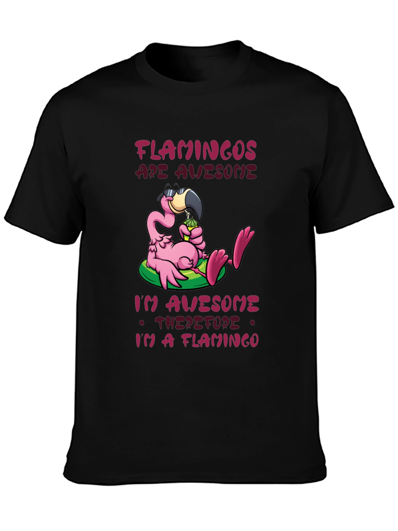 Funny Flamingo Graphic T-Shirt