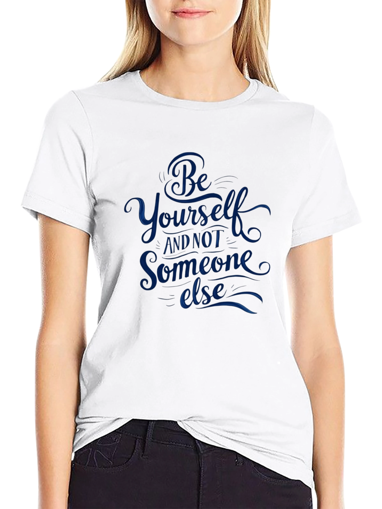 Be Yourself Black Graphic Tee