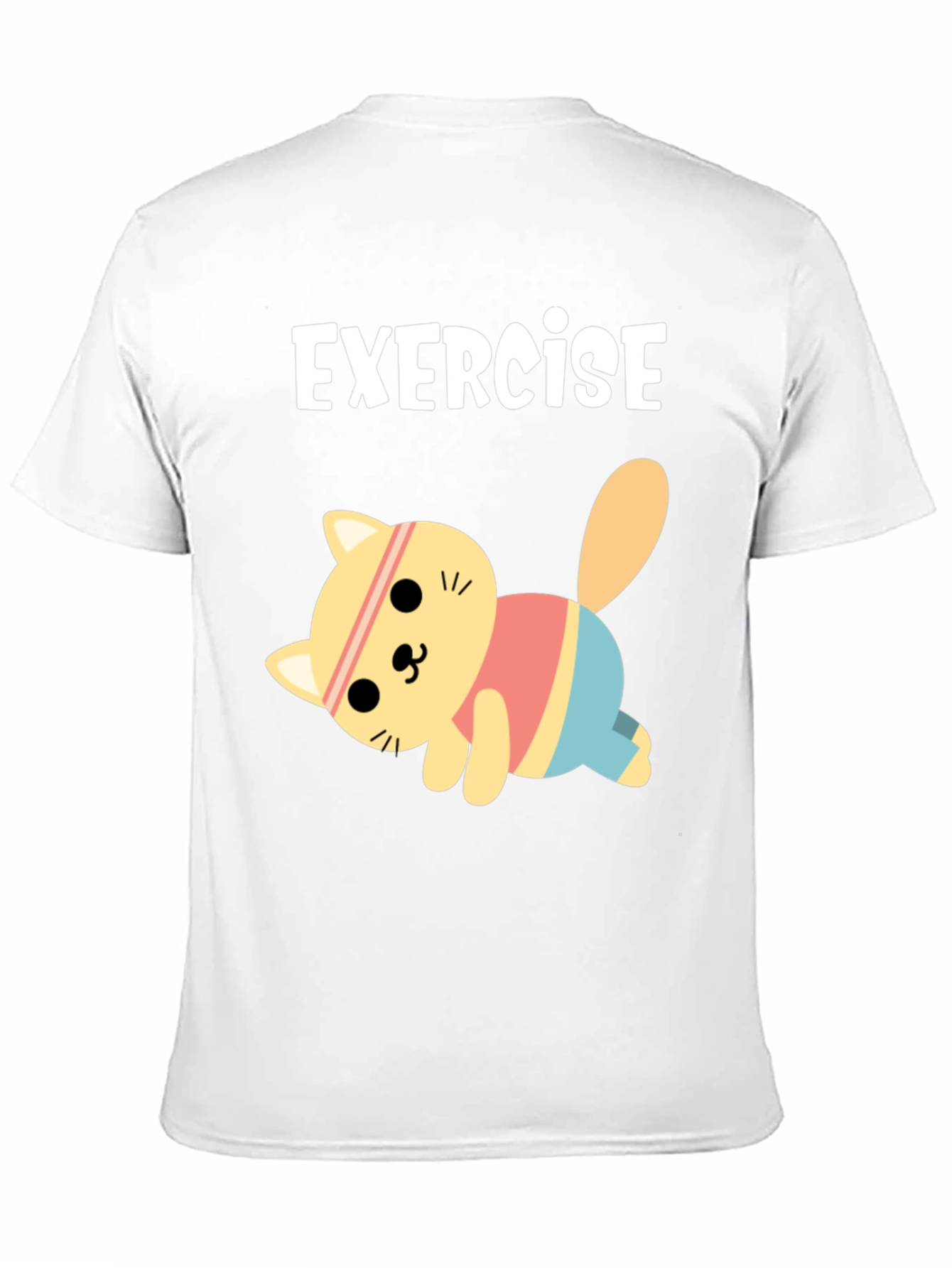 Exercise Cat T-Shirt - Black