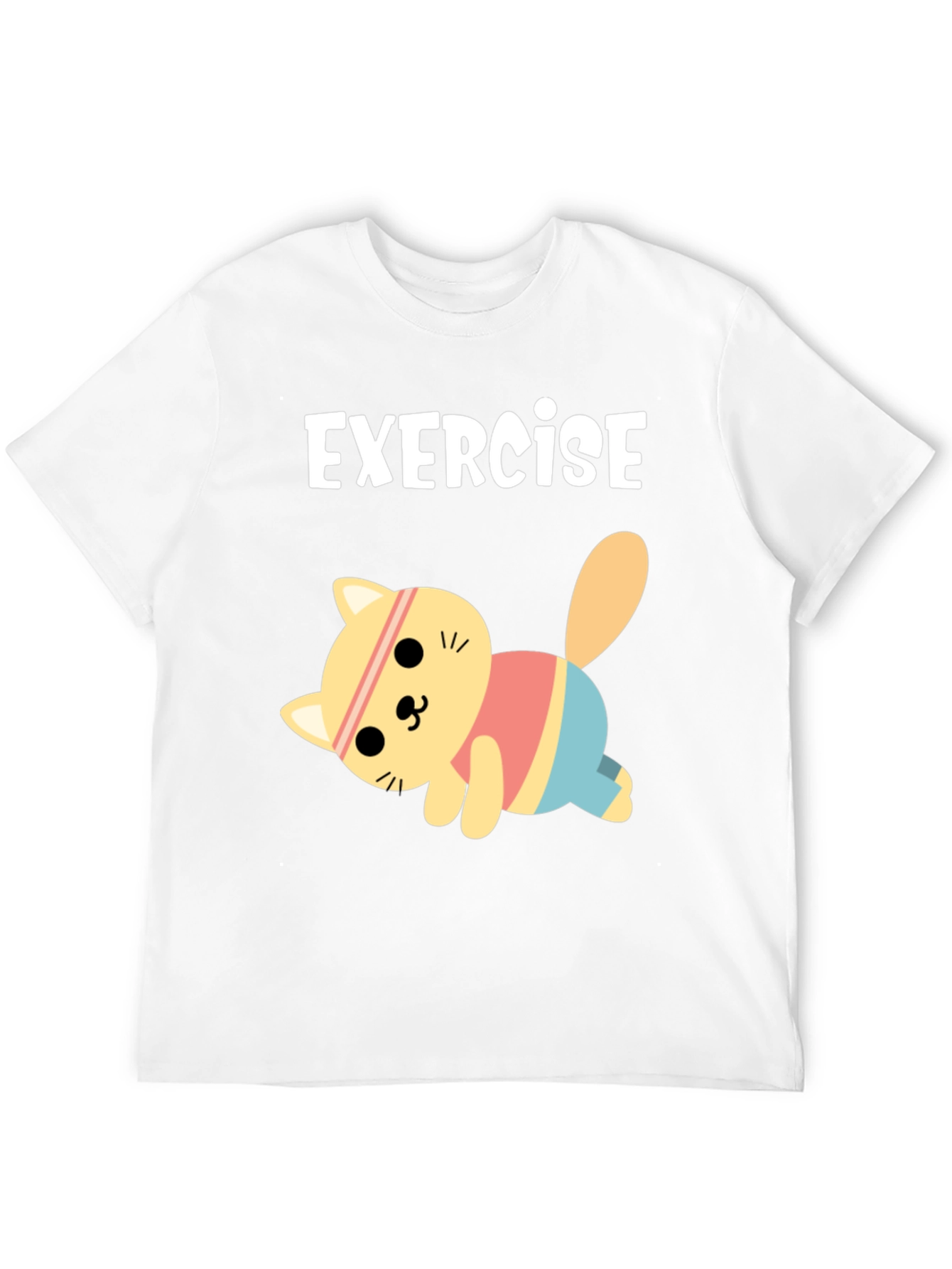 Exercise Cat T-Shirt - Black