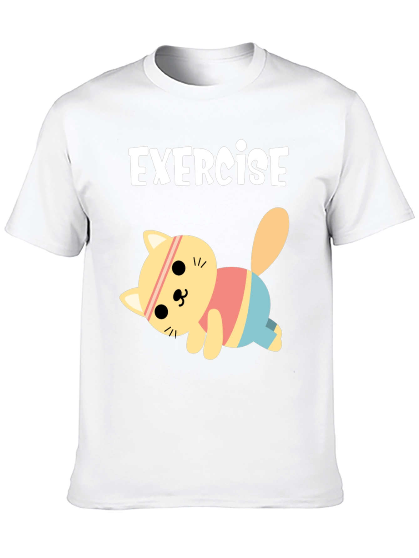 Exercise Cat T-Shirt - Black