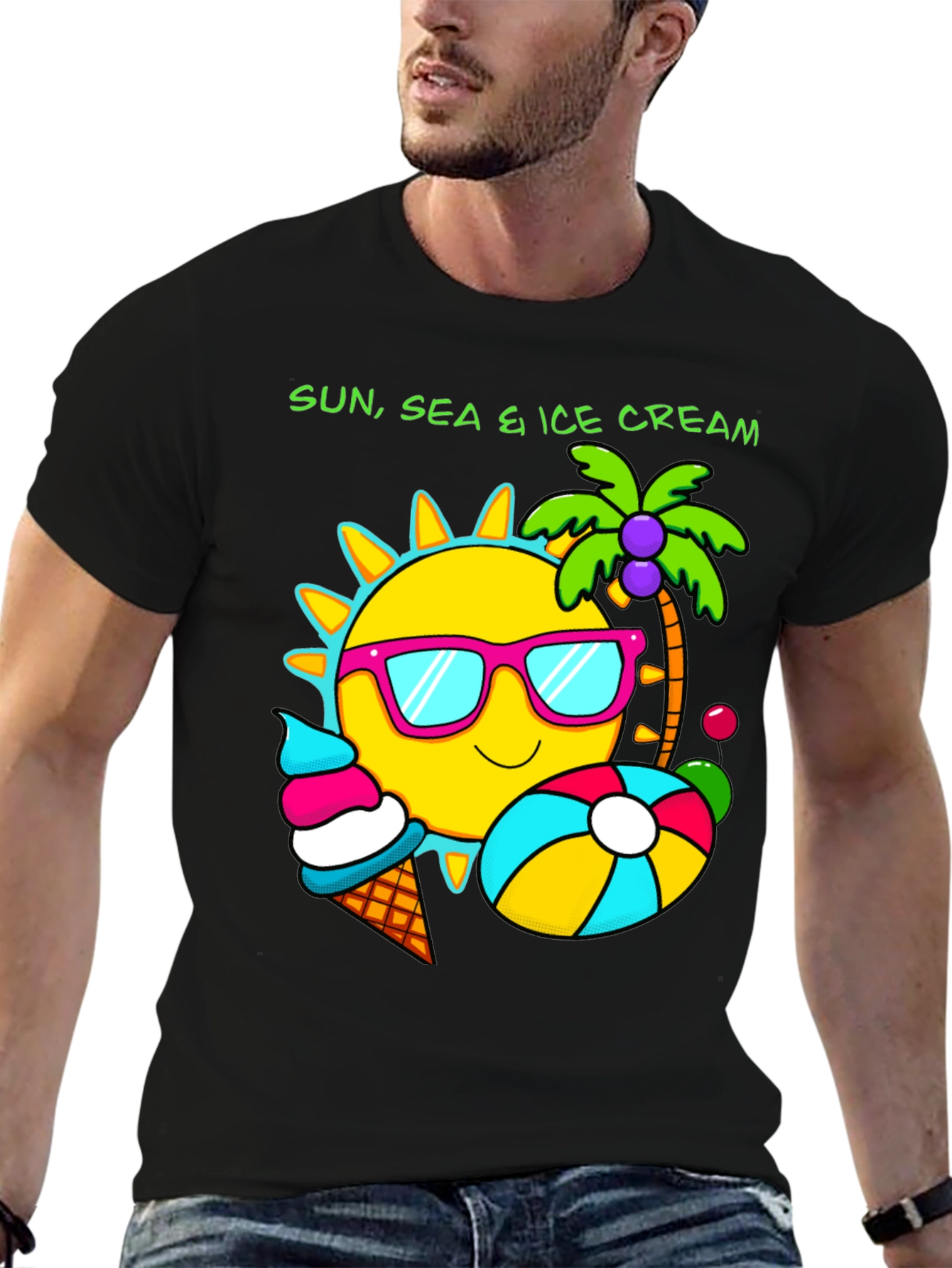 Sun Sea & Ice Cream Graphic Tee