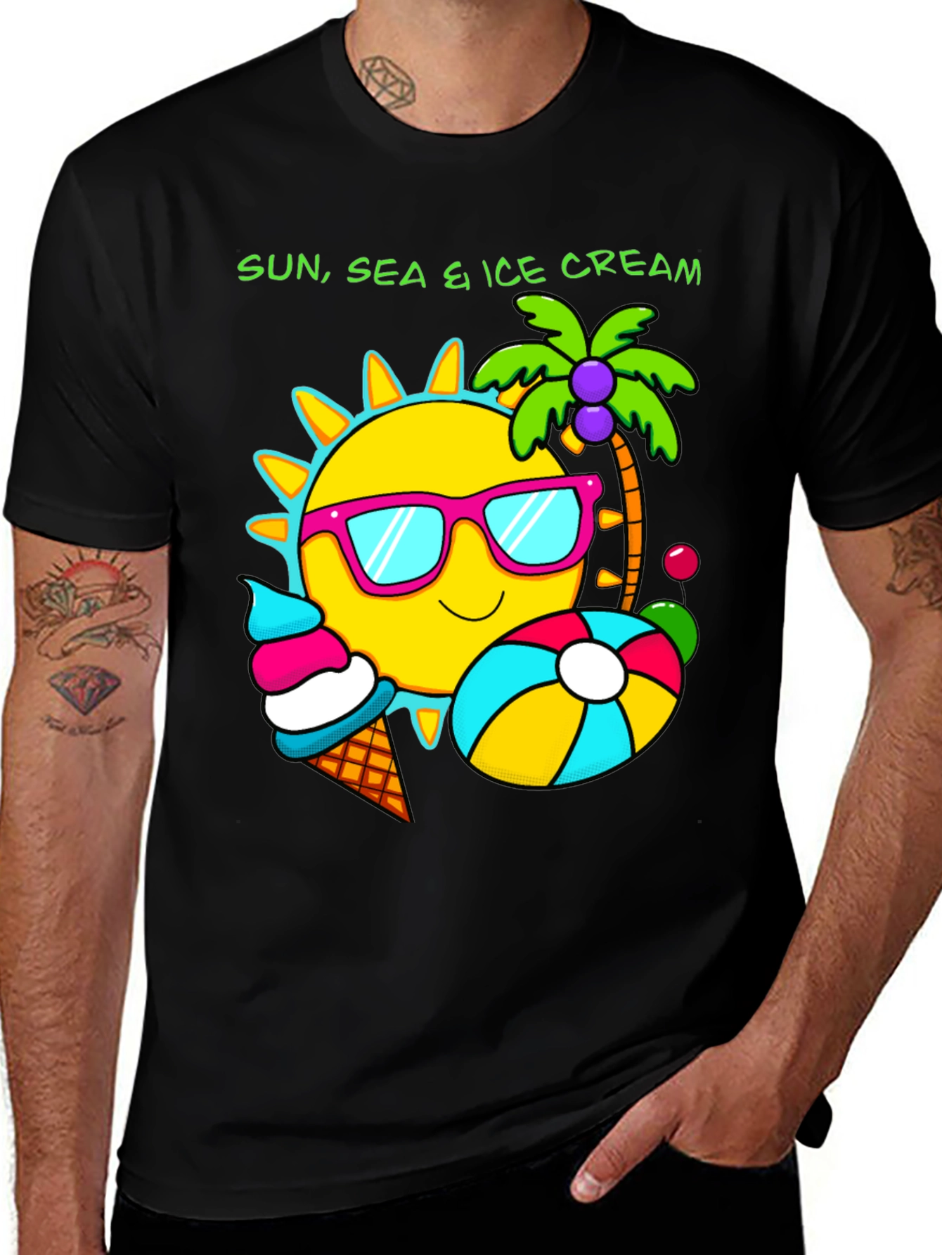 Sun Sea & Ice Cream Graphic Tee
