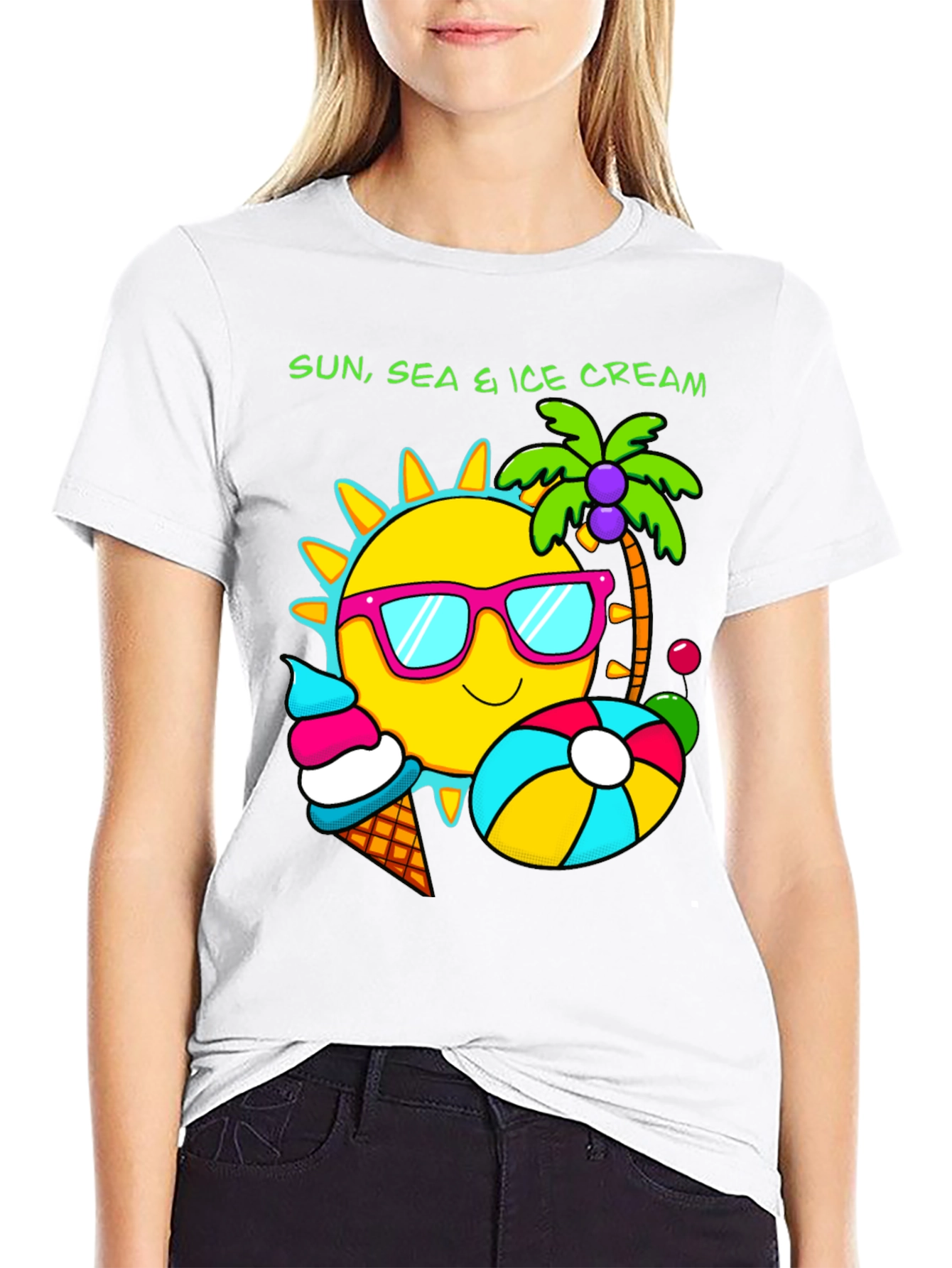 Sun Sea & Ice Cream Graphic Tee