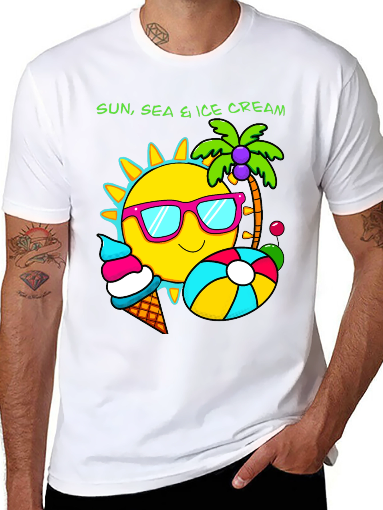 Sun Sea & Ice Cream Graphic Tee