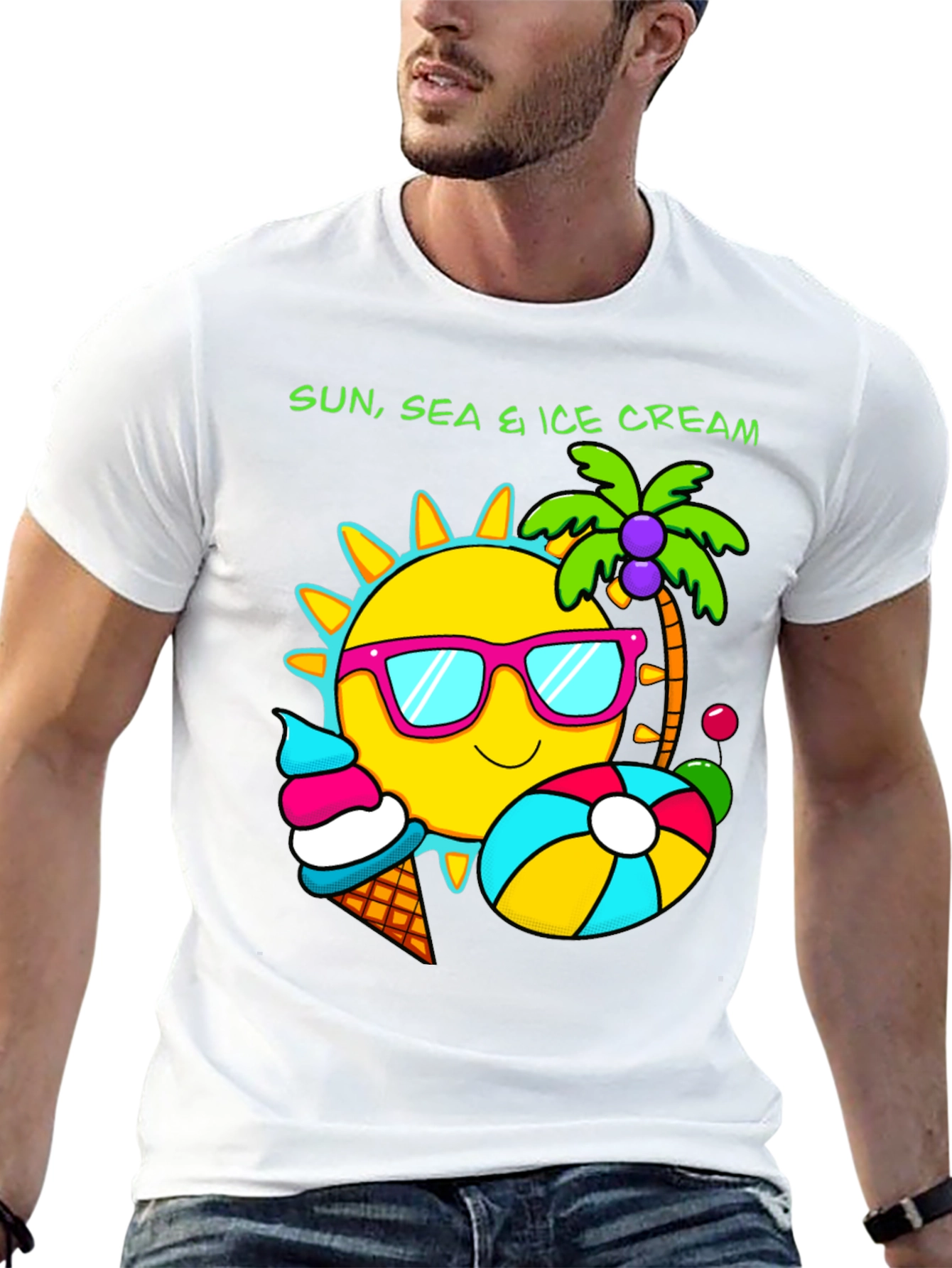 Sun Sea & Ice Cream Graphic Tee