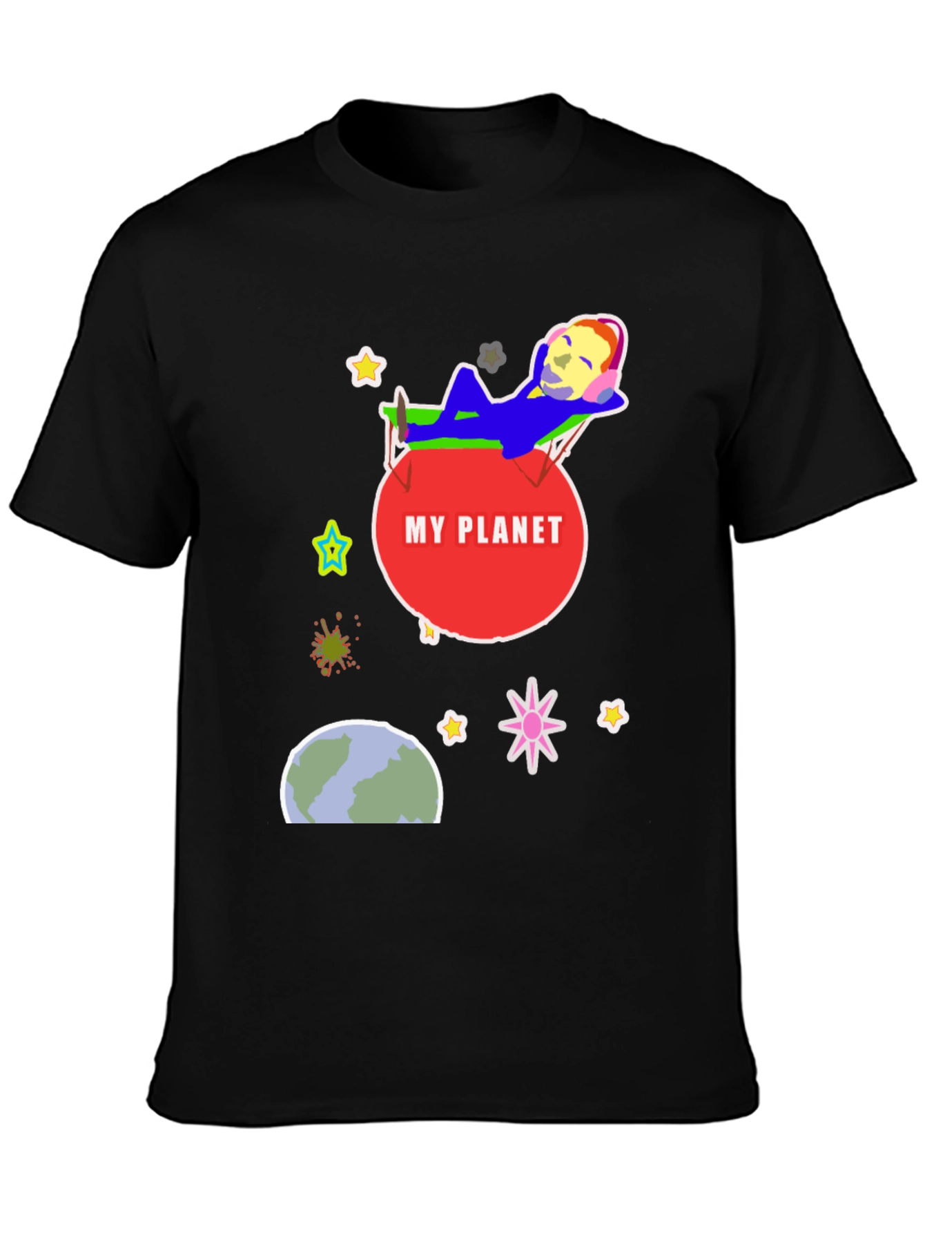 My Planet Graphic T-Shirt - Relaxed Space Design