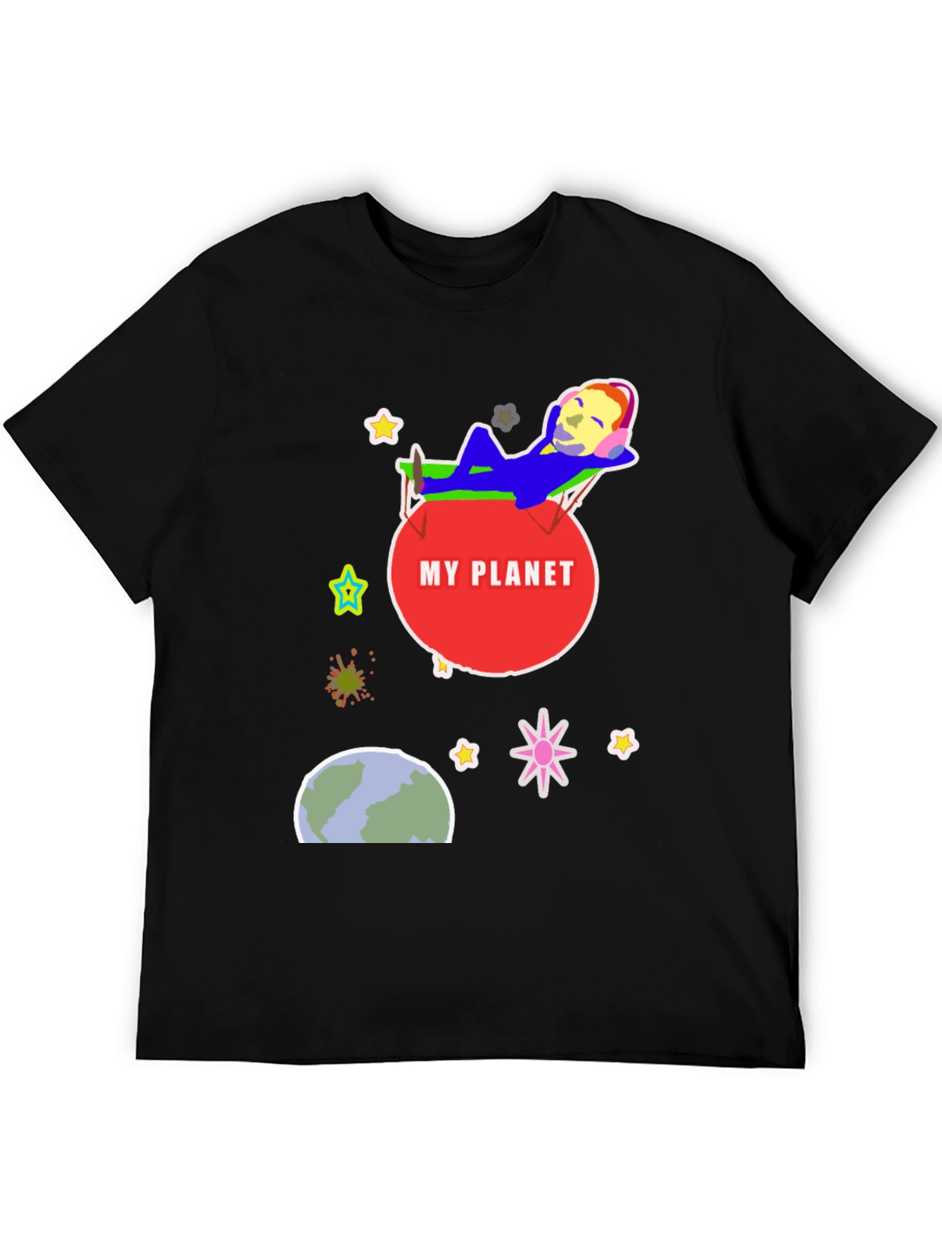 My Planet Graphic T-Shirt - Relaxed Space Design