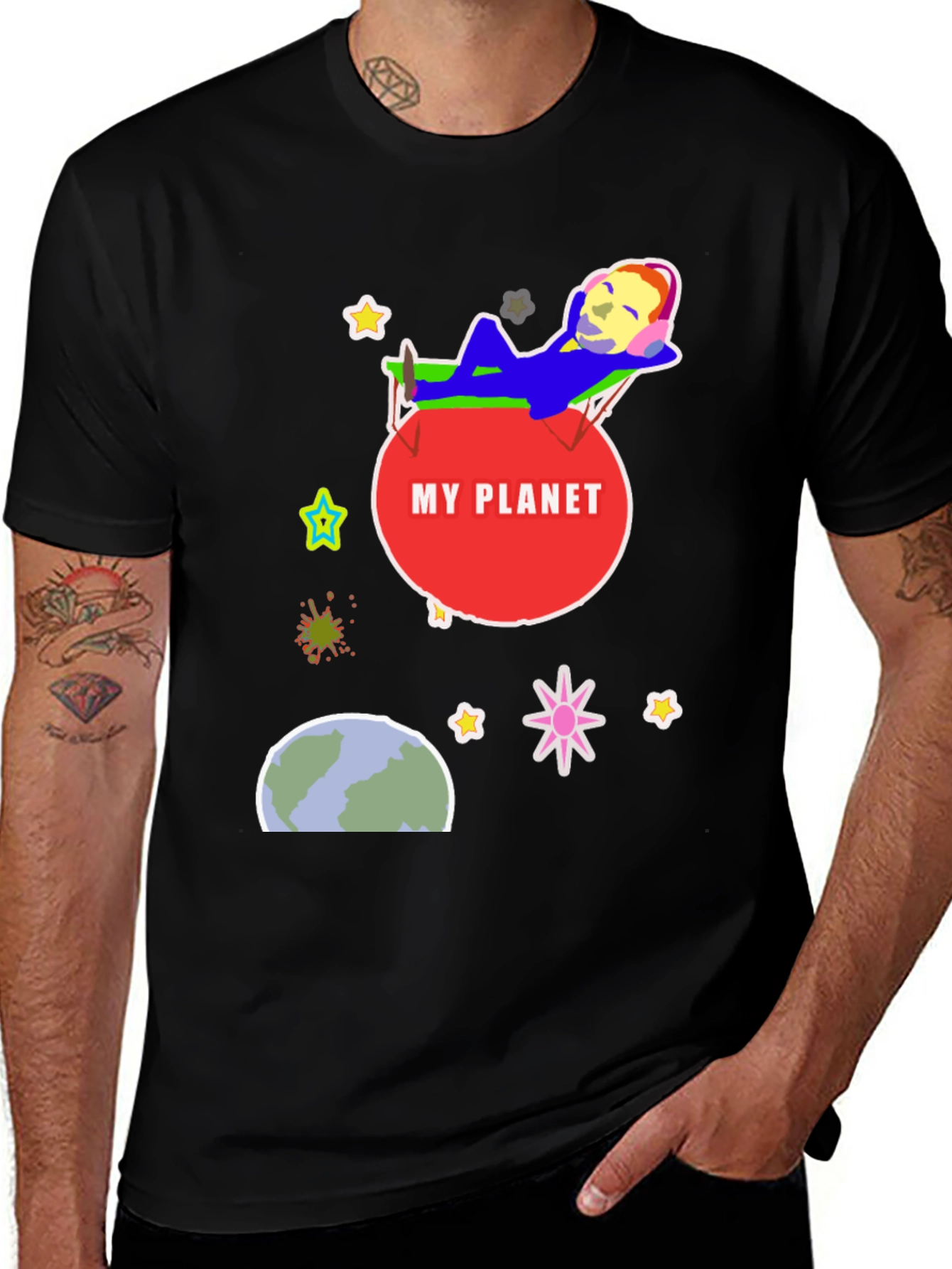 My Planet Graphic T-Shirt - Relaxed Space Design