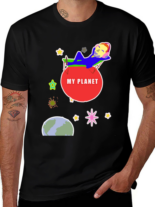 My Planet Graphic T-Shirt - Relaxed Space Design