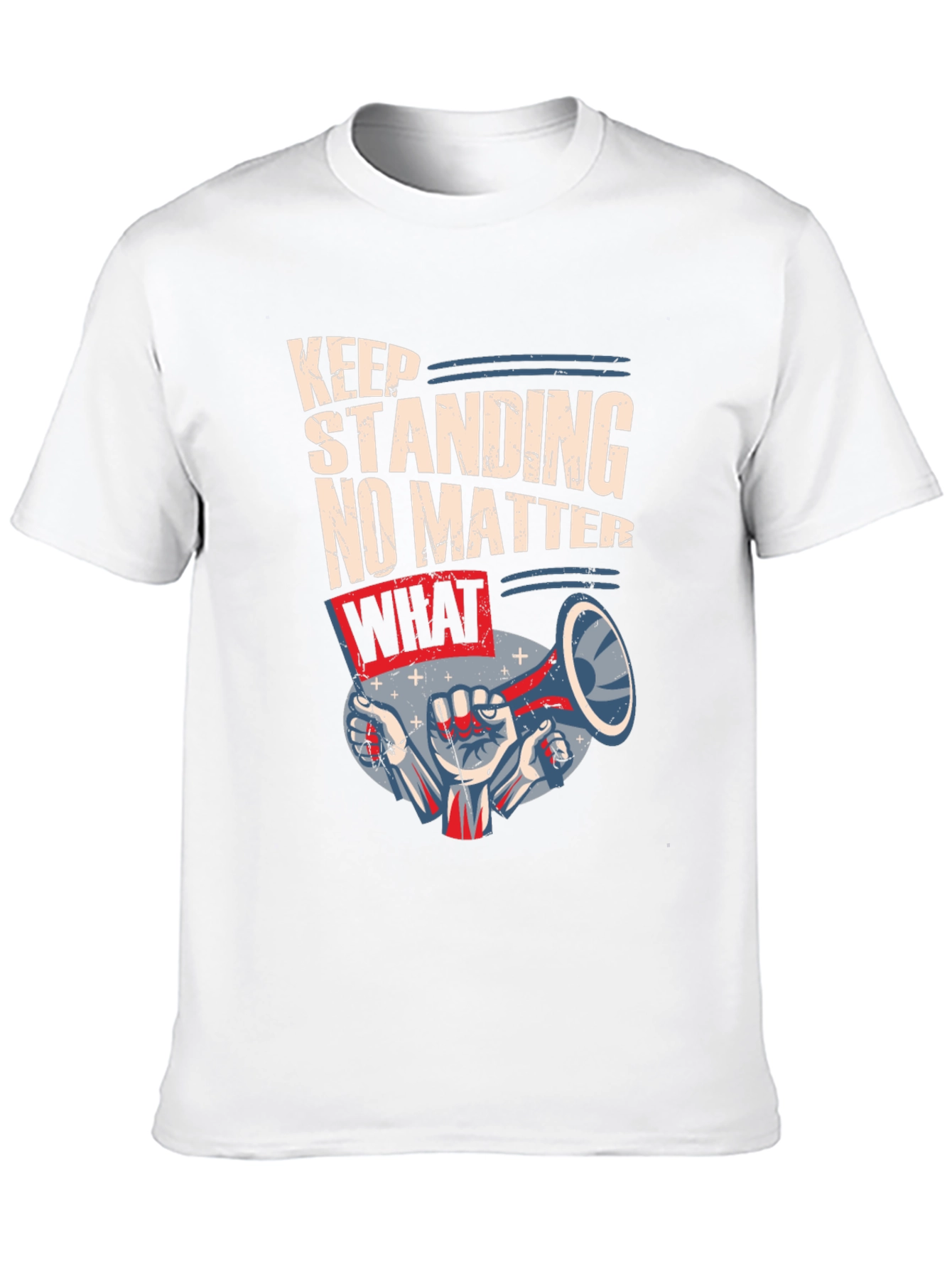 Keep Standing Mens Black Graphic Tee