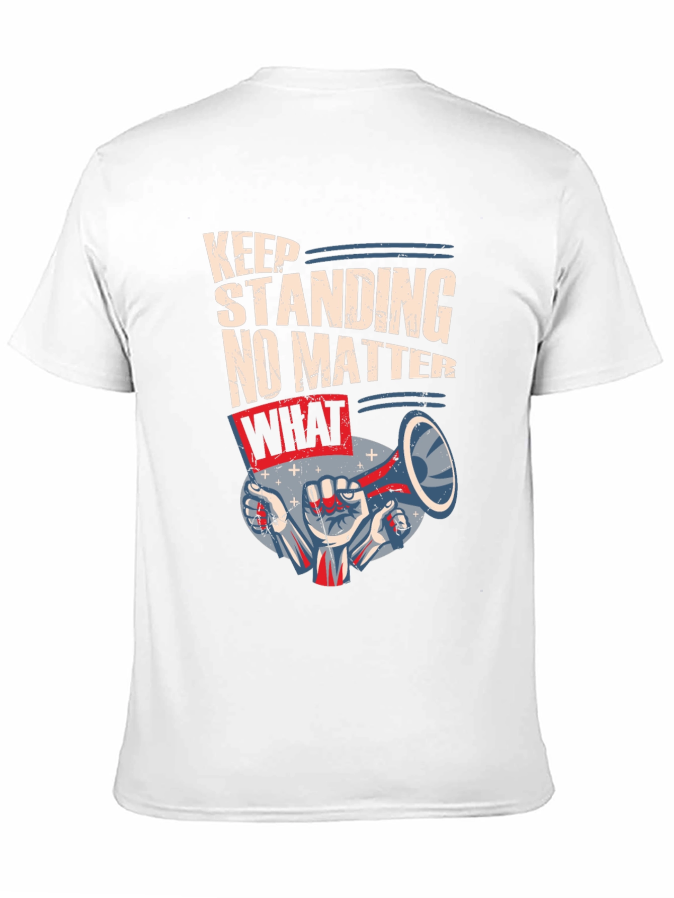Keep Standing Mens Black Graphic Tee