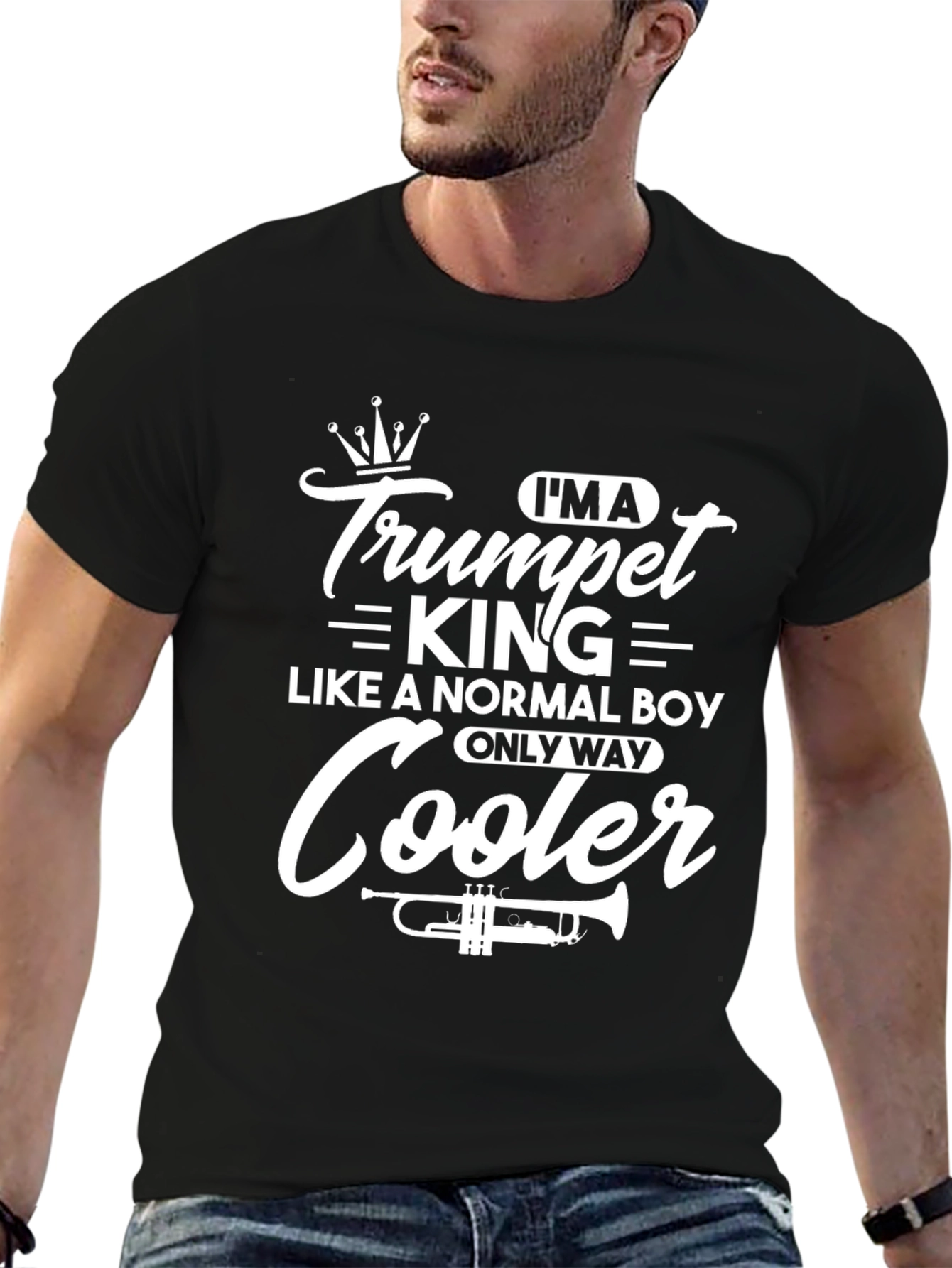 Trumpet King T-Shirt: Cooler Than Normal Boy