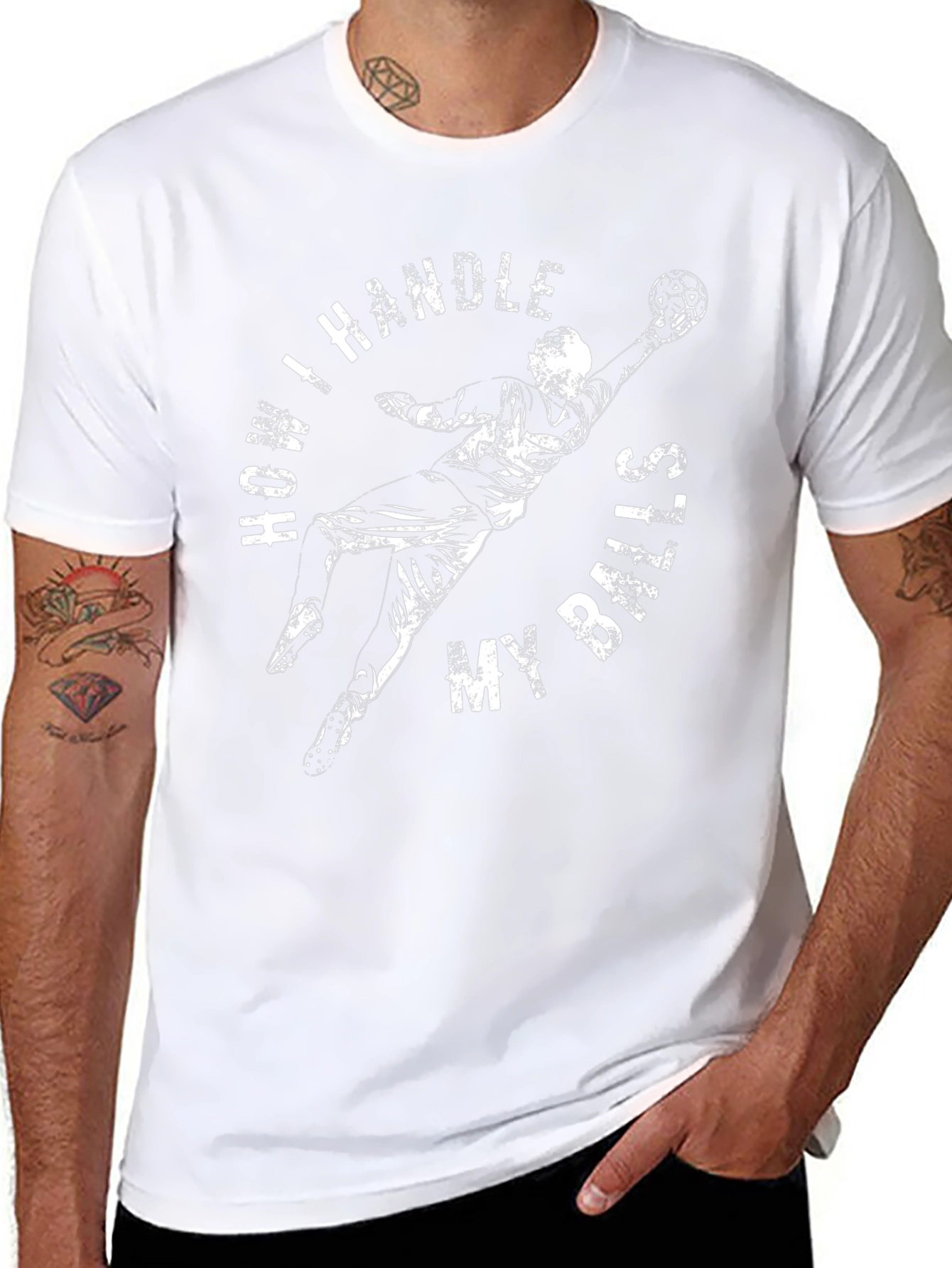 Funny Handball T-Shirt - How I Handle My Balls